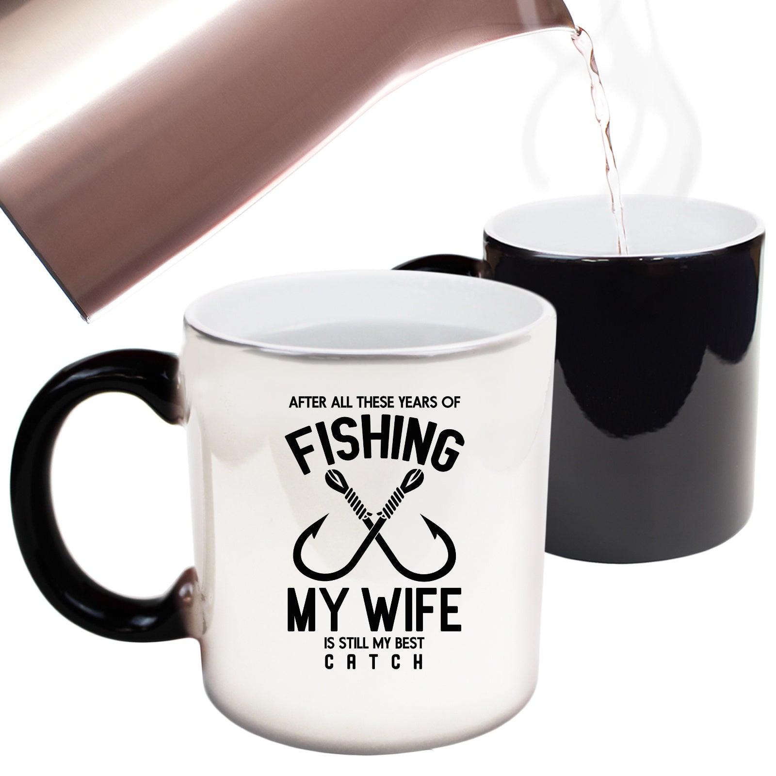 After All Thes Years Fishing My Wife Best Catch Fish - Funny Colour Changing Mug