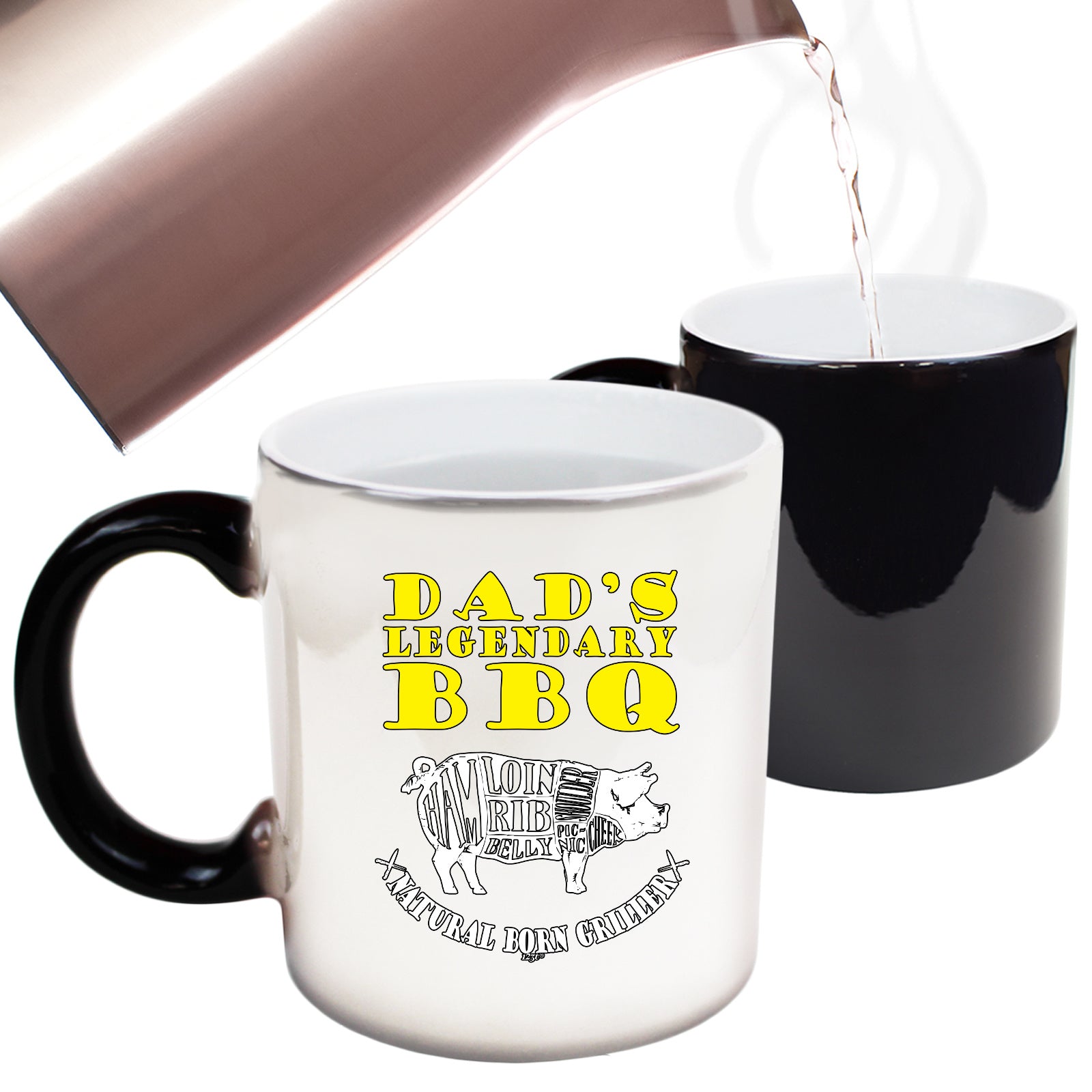 Dad Legendary Bbq Barbeque - Funny Colour Changing Mug