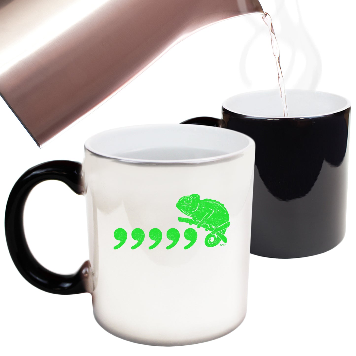 Comma Chameleon 80'S Retro - Funny Colour Changing Mug