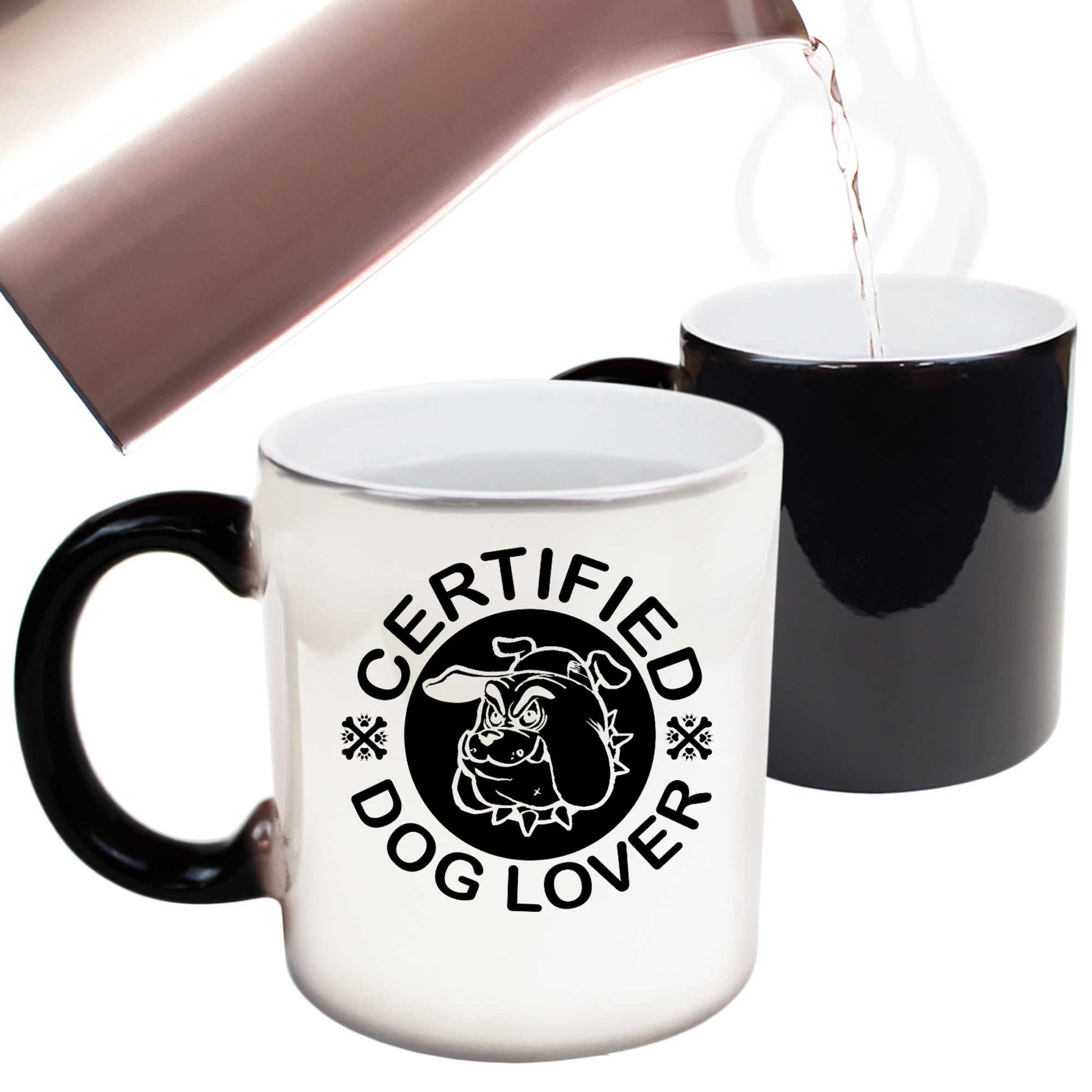 Certified Dog Lover Dogs - Funny Colour Changing Mug