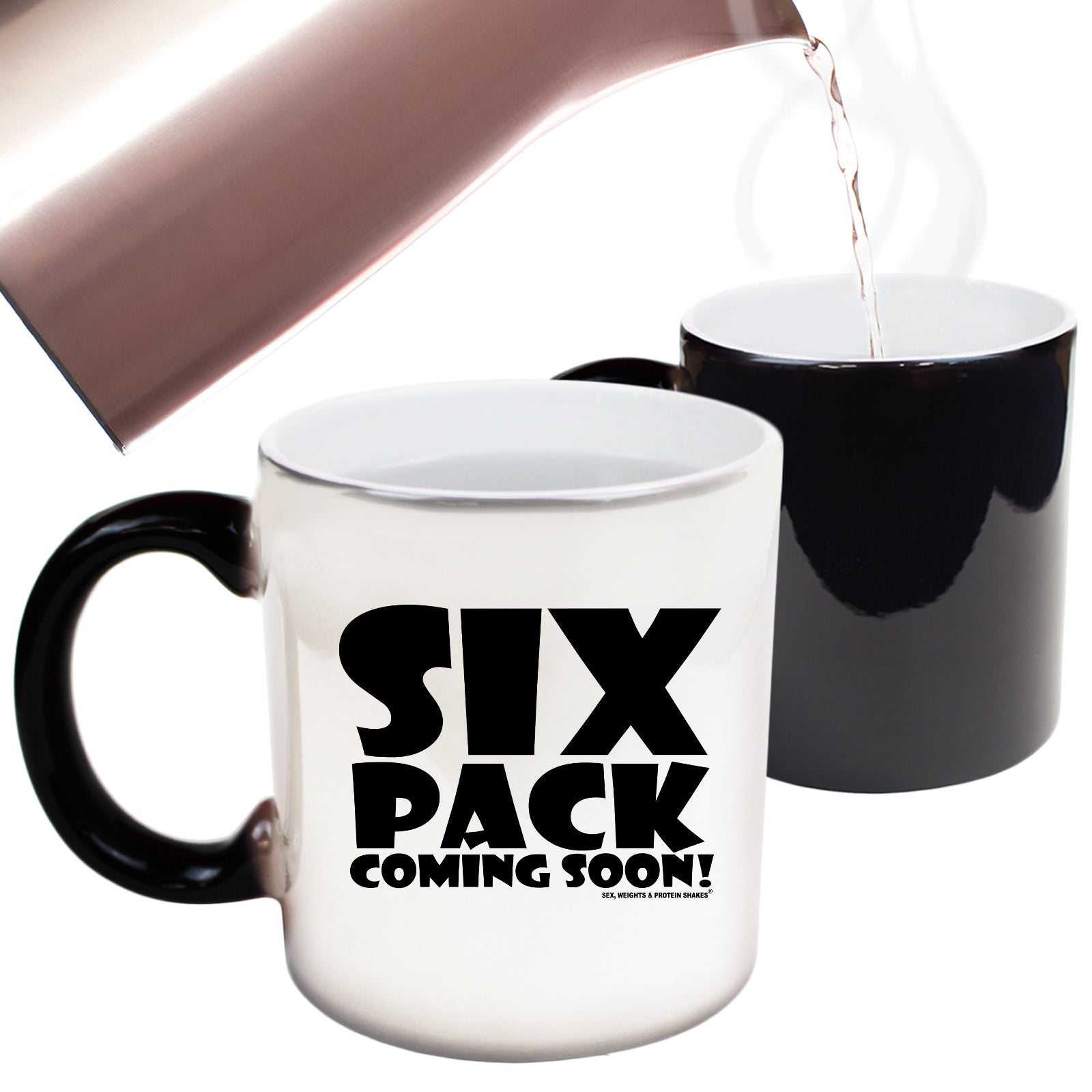 Swps Six Pack Coming Soon White - Funny Colour Changing Mug