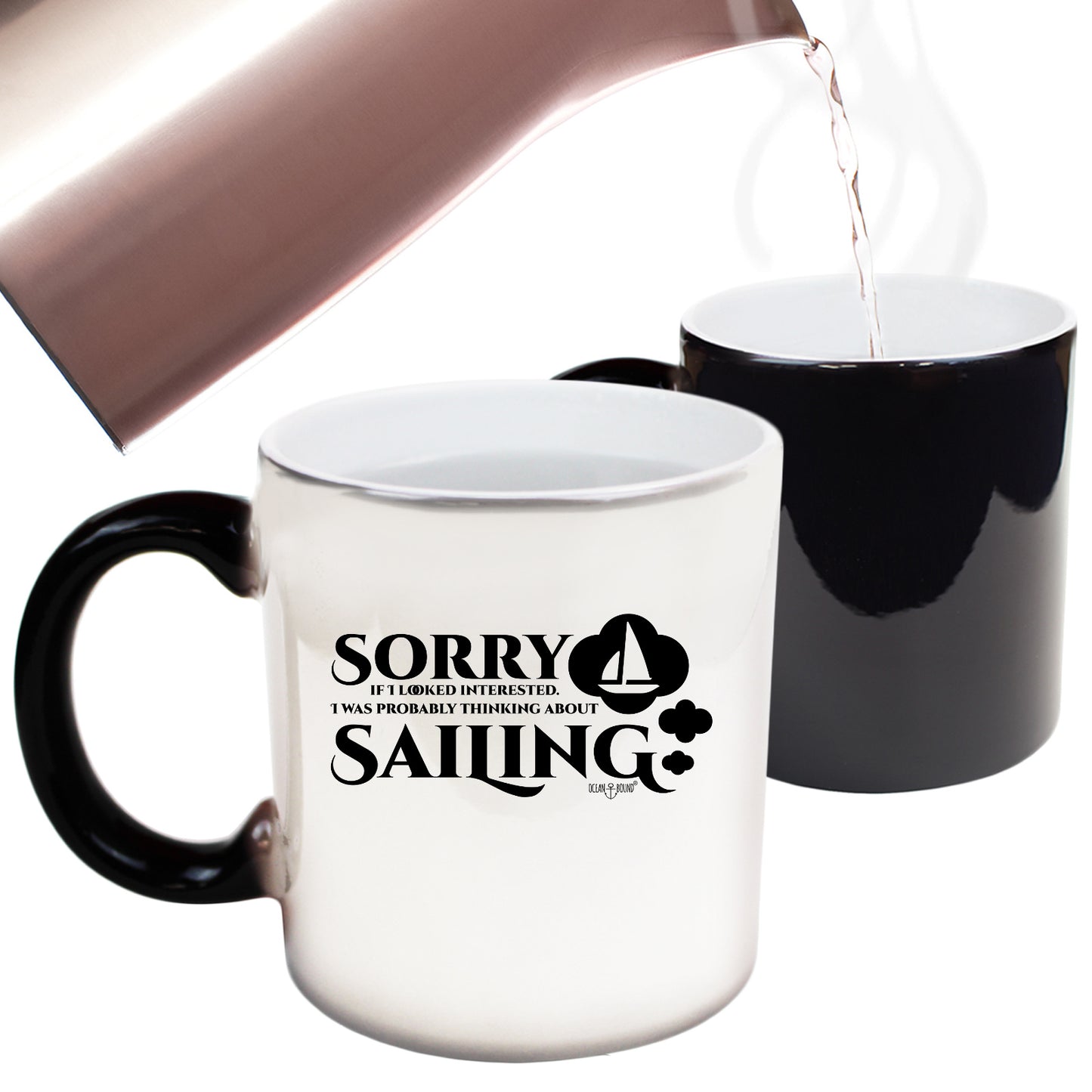 Ob Sorry Looked Thinking Sailing - Funny Colour Changing Mug