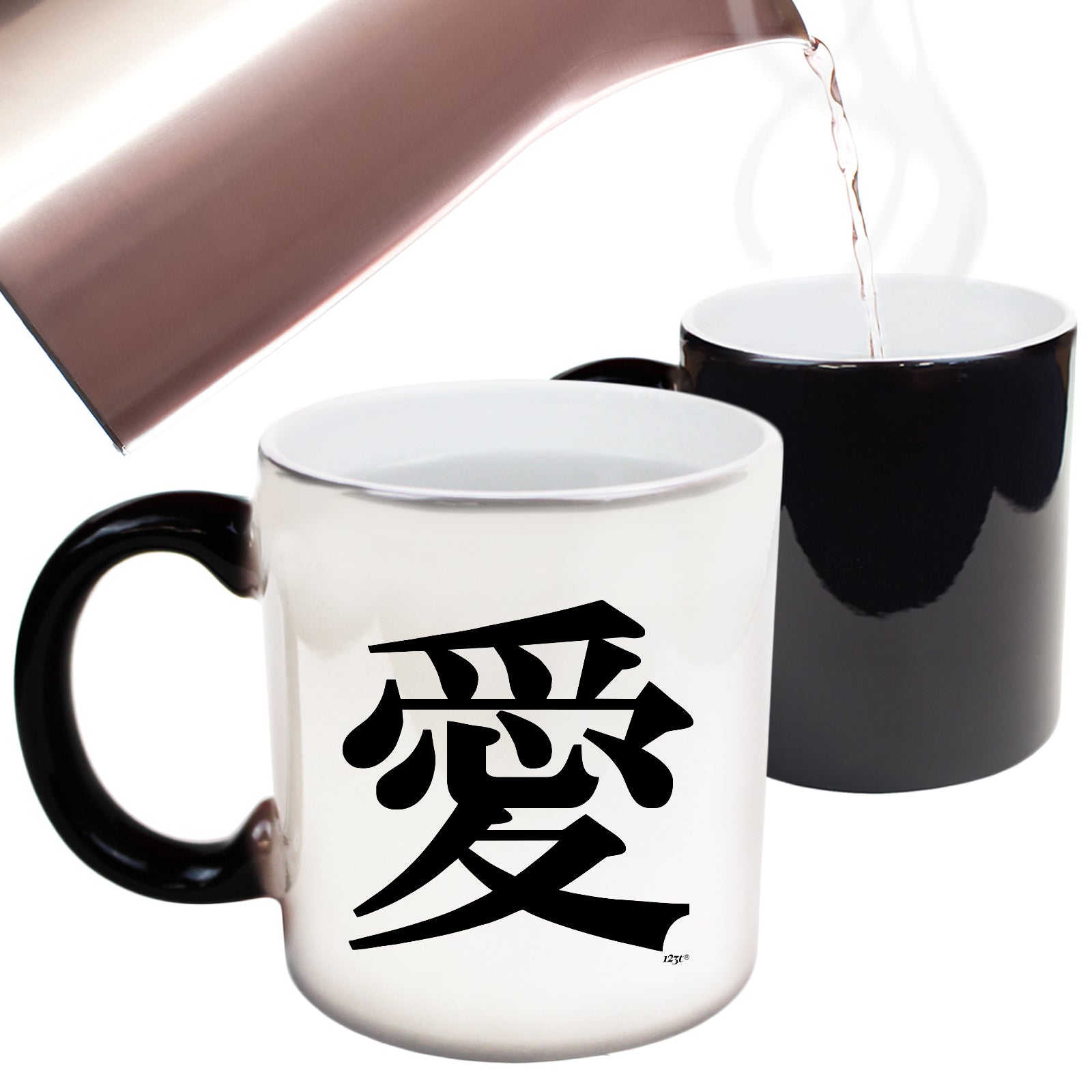 Chinese Love Symbol White - Funny Colour Changing Mug