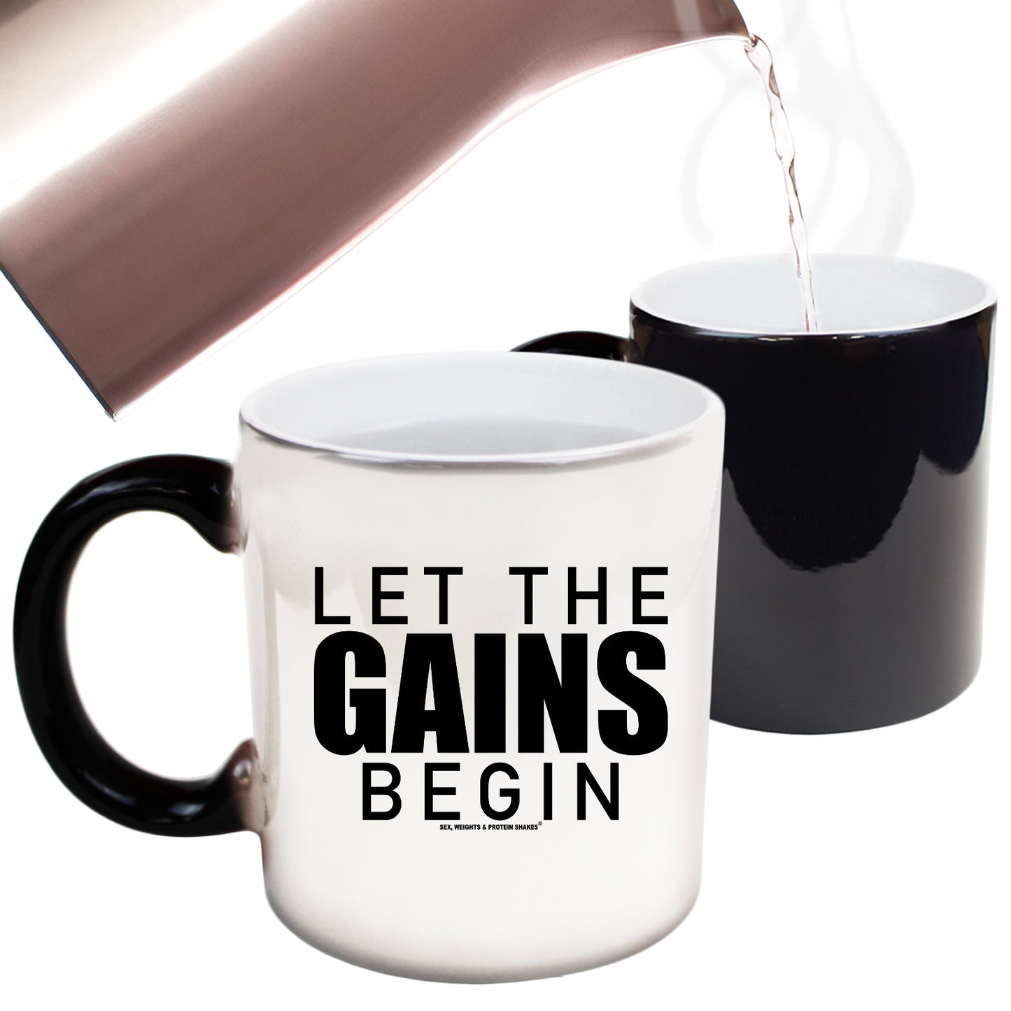 Swps Let The Gains Begin - Funny Colour Changing Mug