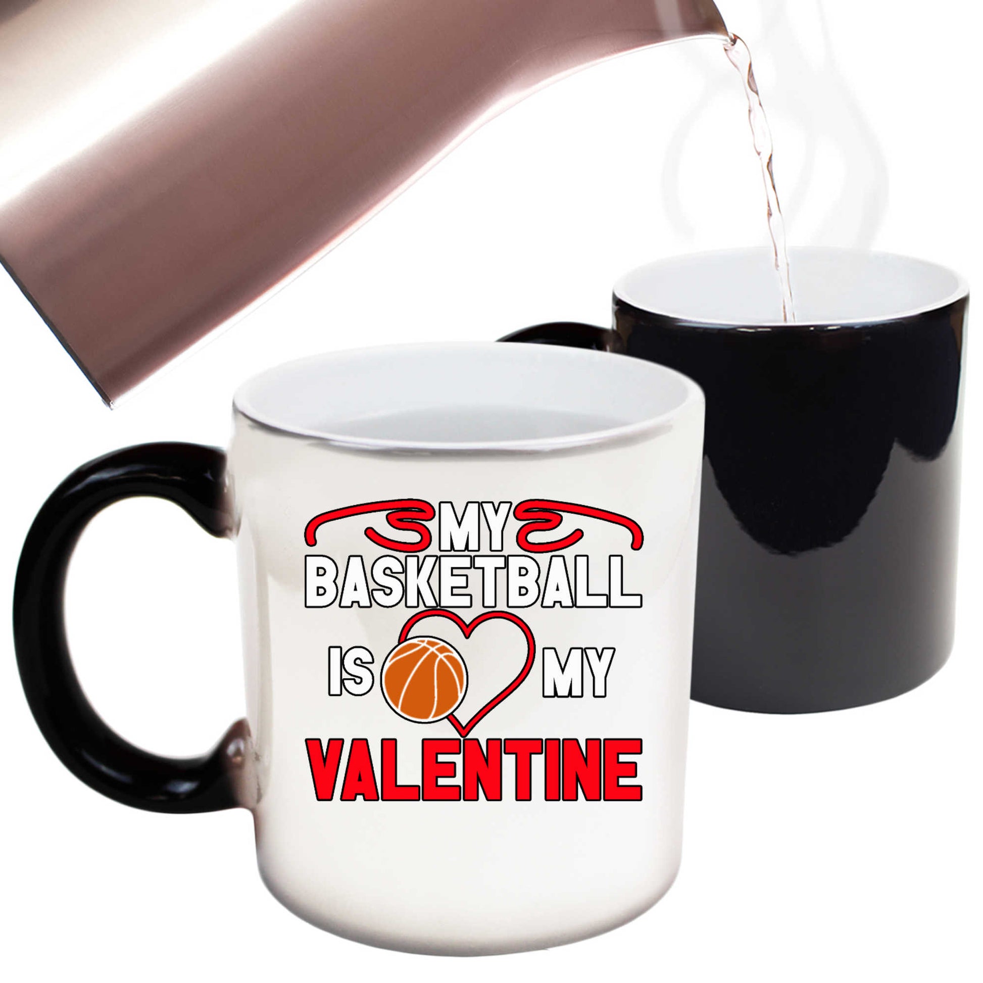 My Basketball Is My Valentine - Funny Colour Changing Mug