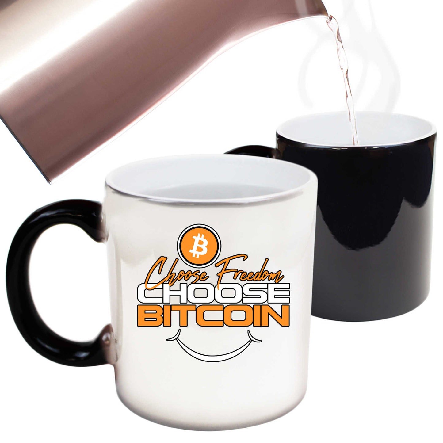 Choose Freedom Choose Bitcoin - Funny Colour Changing Mug