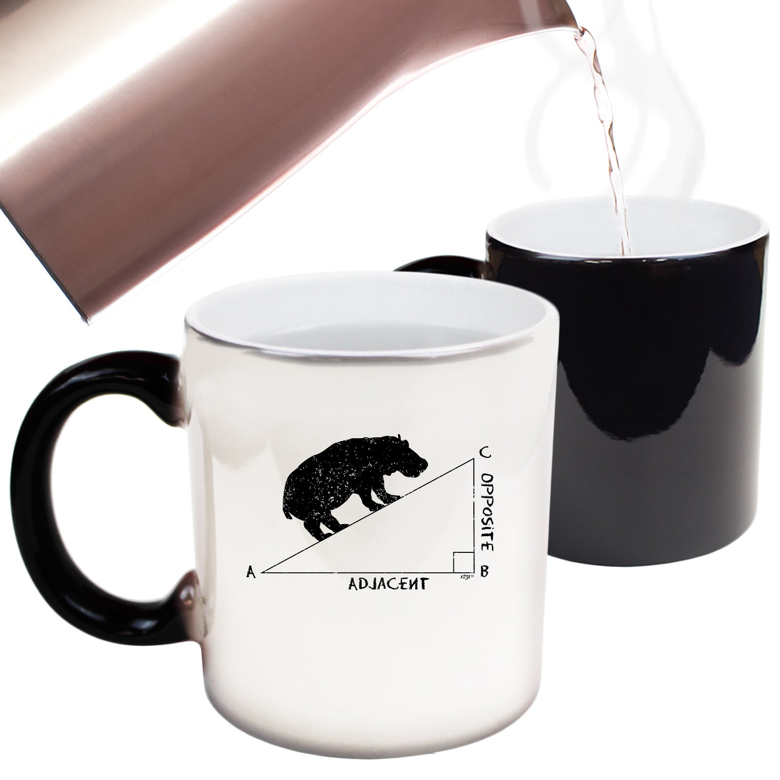 Hypotenuse Hippo Hippopotamus - Funny Colour Changing Mug