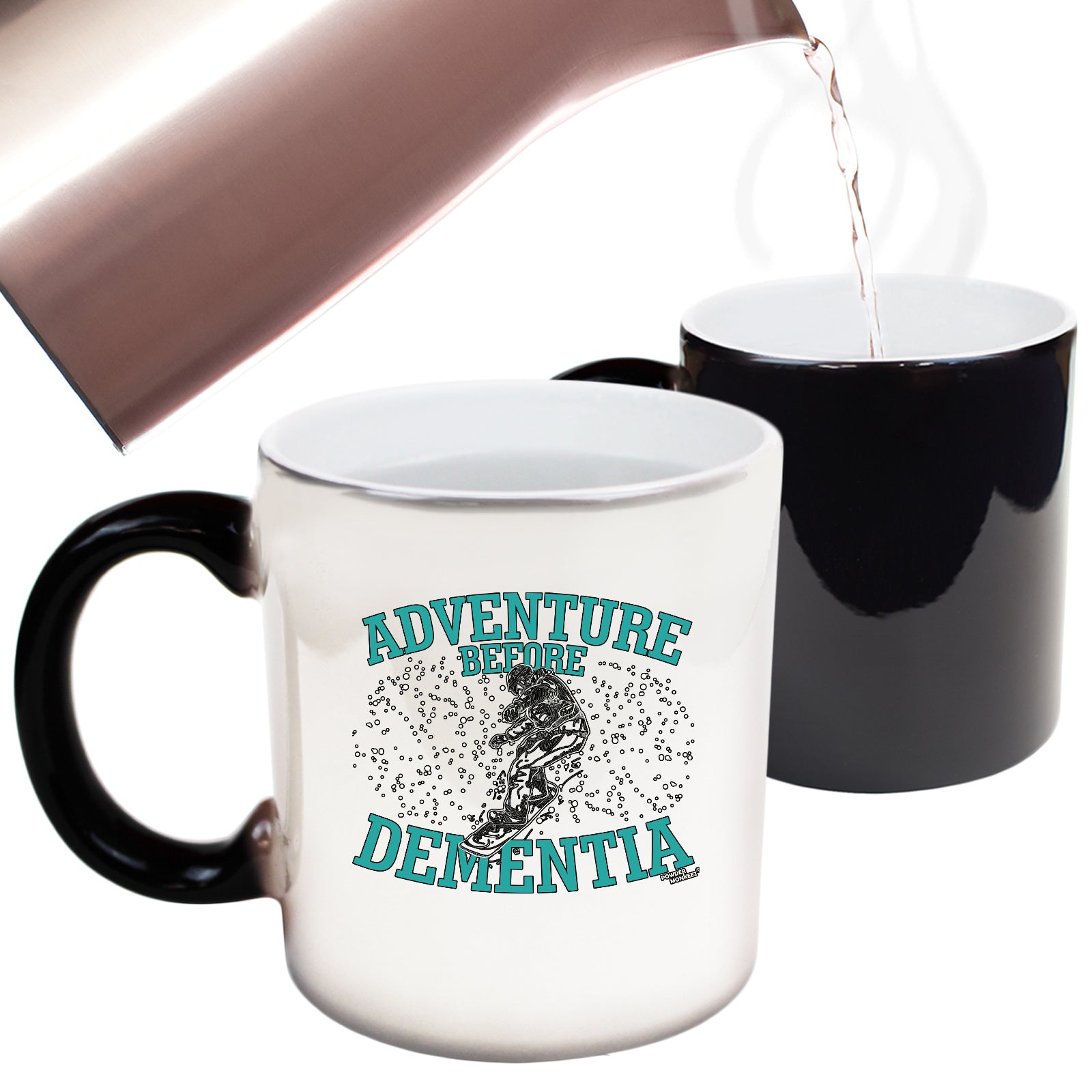 Pm Adventure Before Dementia Snowboard - Funny Colour Changing Mug