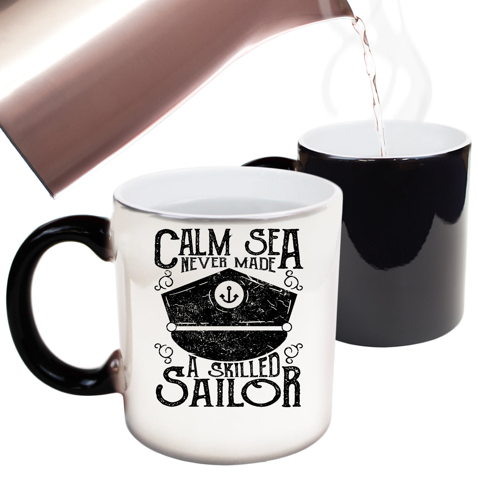 Calm Sea Skilled Sailor - Funny Colour Changing Mug