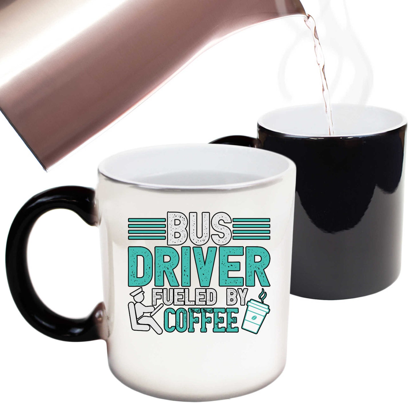 Bus Driver Fueld By Coffee - Funny Colour Changing Mug