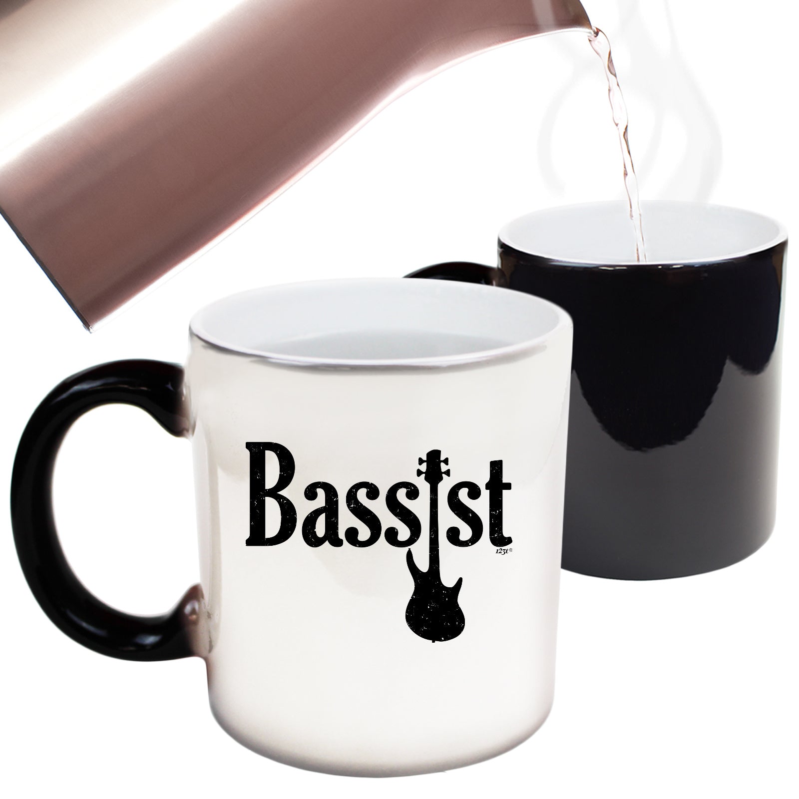 Bassist Guitar Music - Funny Colour Changing Mug