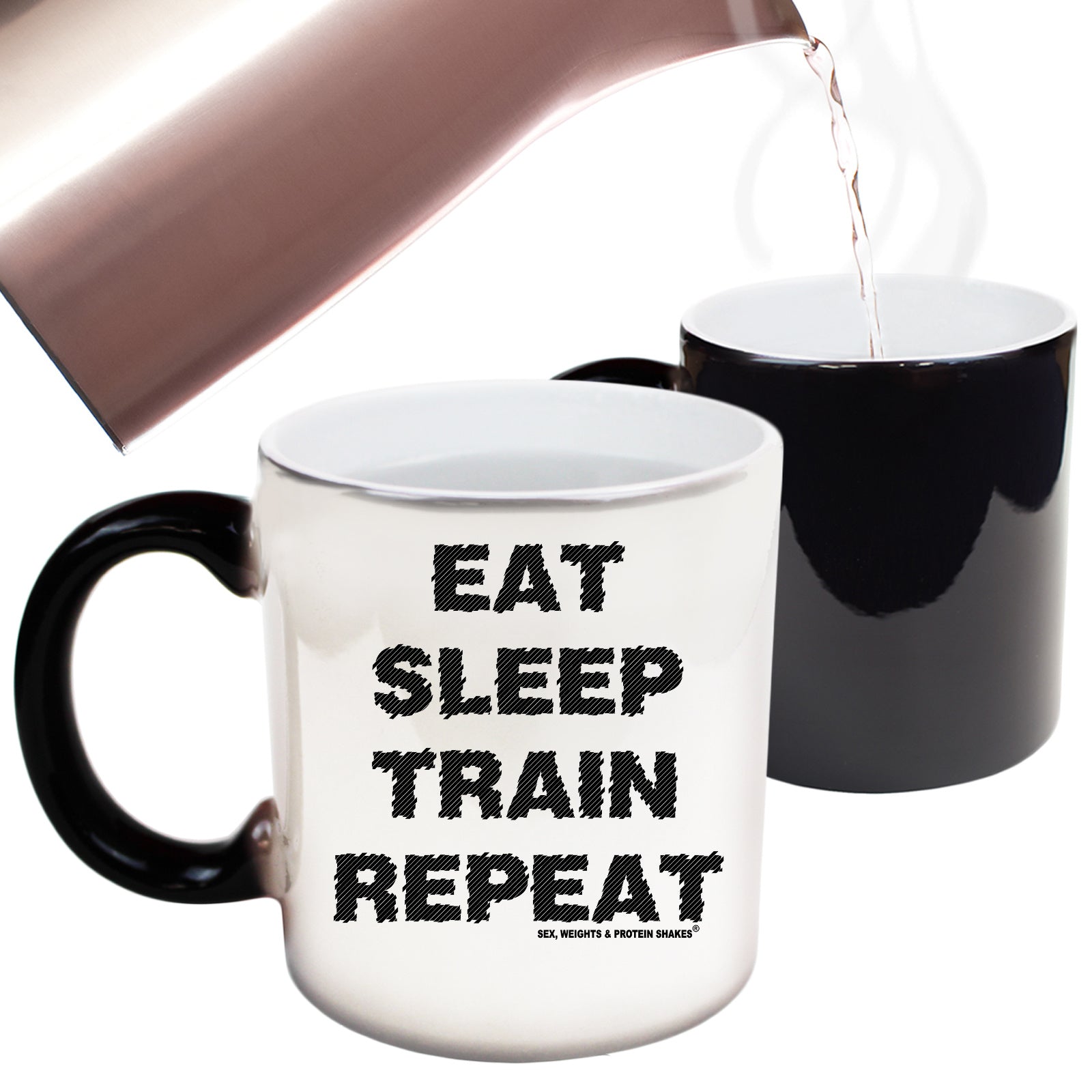 Gym Eat Sleep Train Repeat - Funny Colour Changing Mug