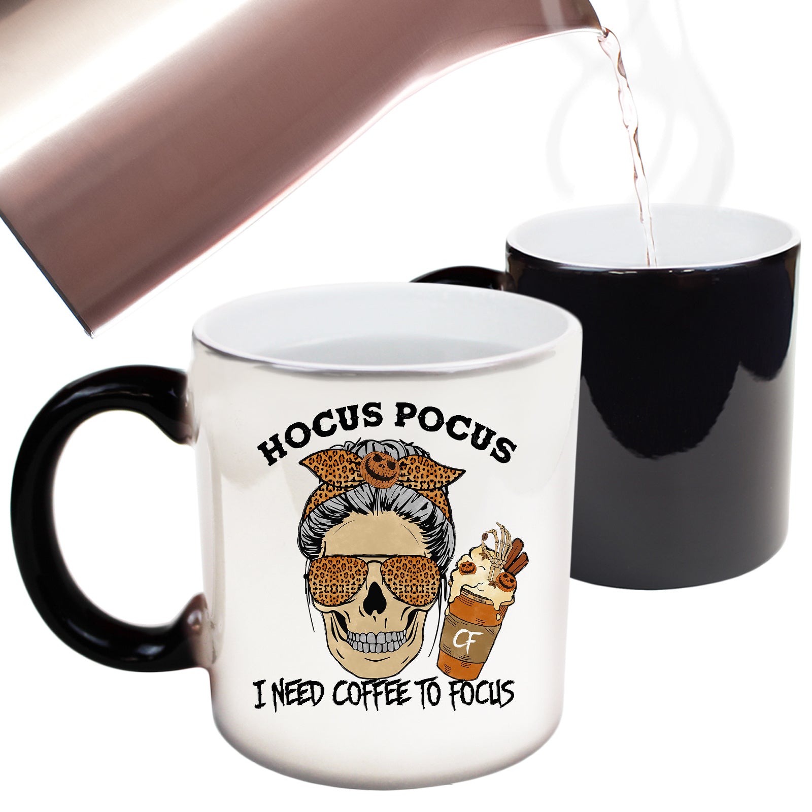 Hocus Pocus Need Coffe To Focus Halloween - Funny Colour Changing Mug