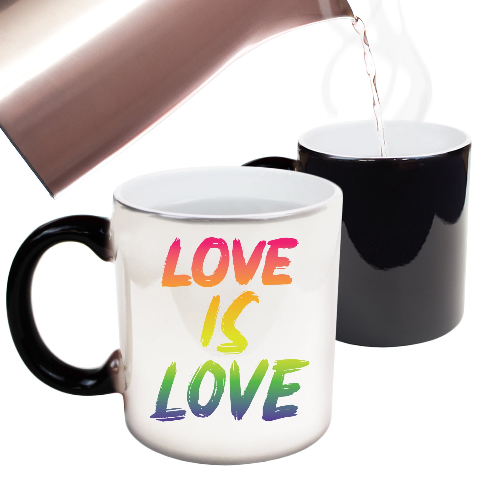 Love Is Love Knows No Bound Lesbian Gay Rainbow - Funny Colour Changing Mug