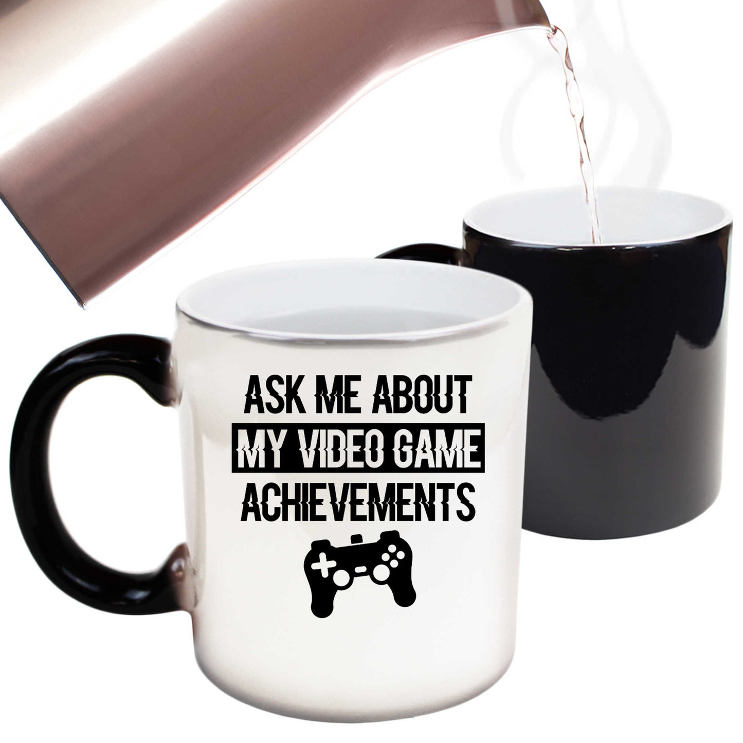 Gamer Ask Me About My Video Game Achievements - Funny Colour Changing Mug