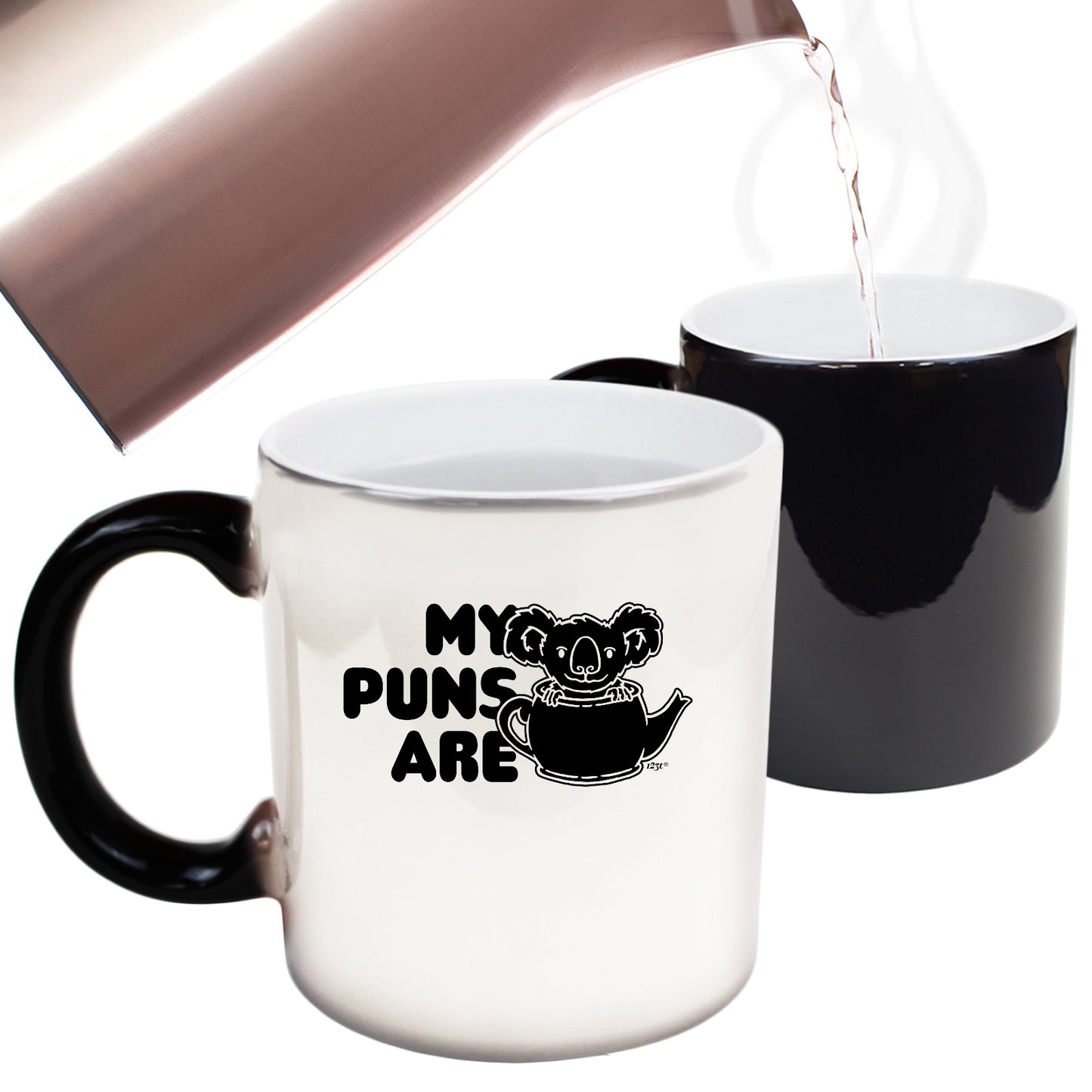 My Puns Are Koala Tea - Funny Colour Changing Mug