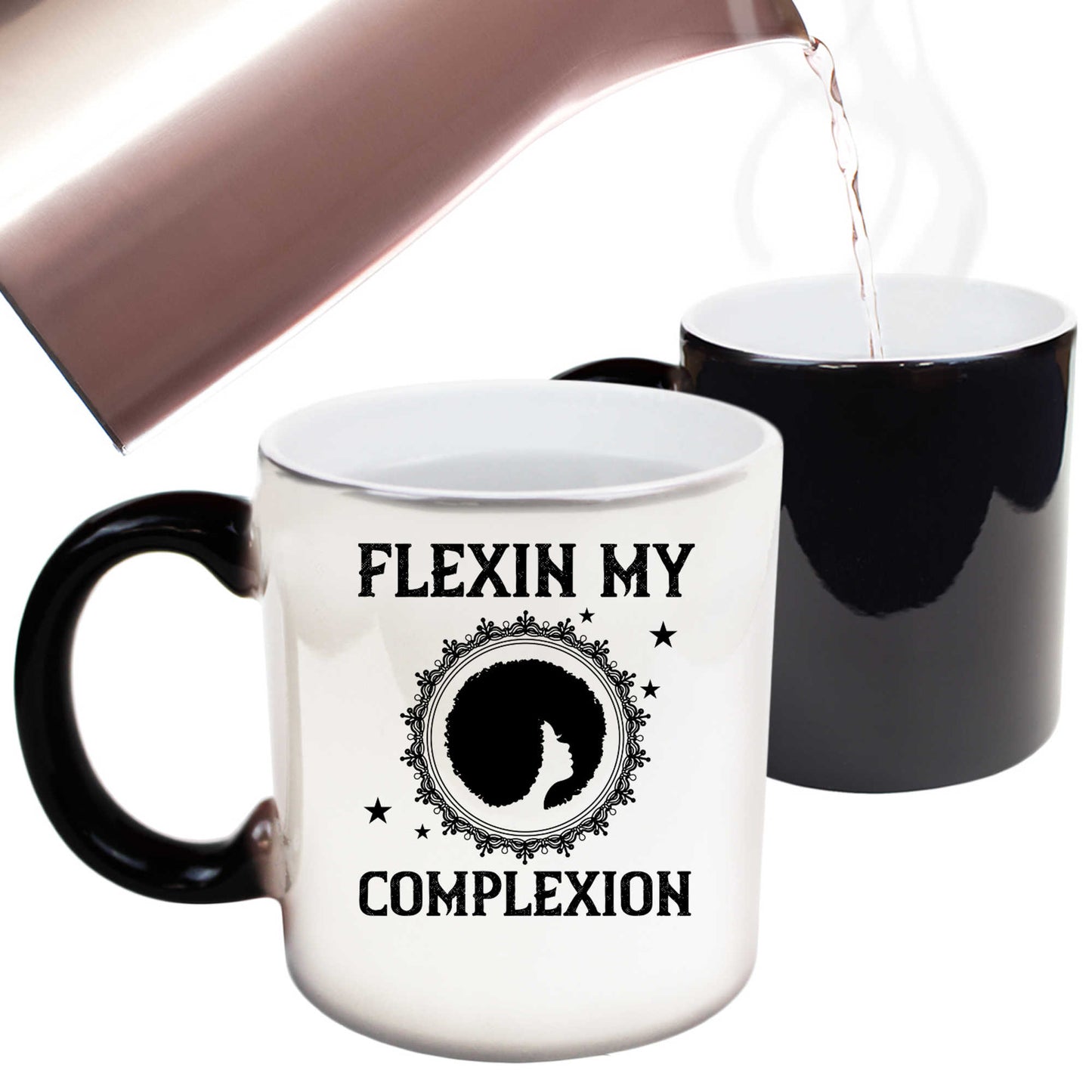 Flexin My Complexion Afro - Funny Colour Changing Mug