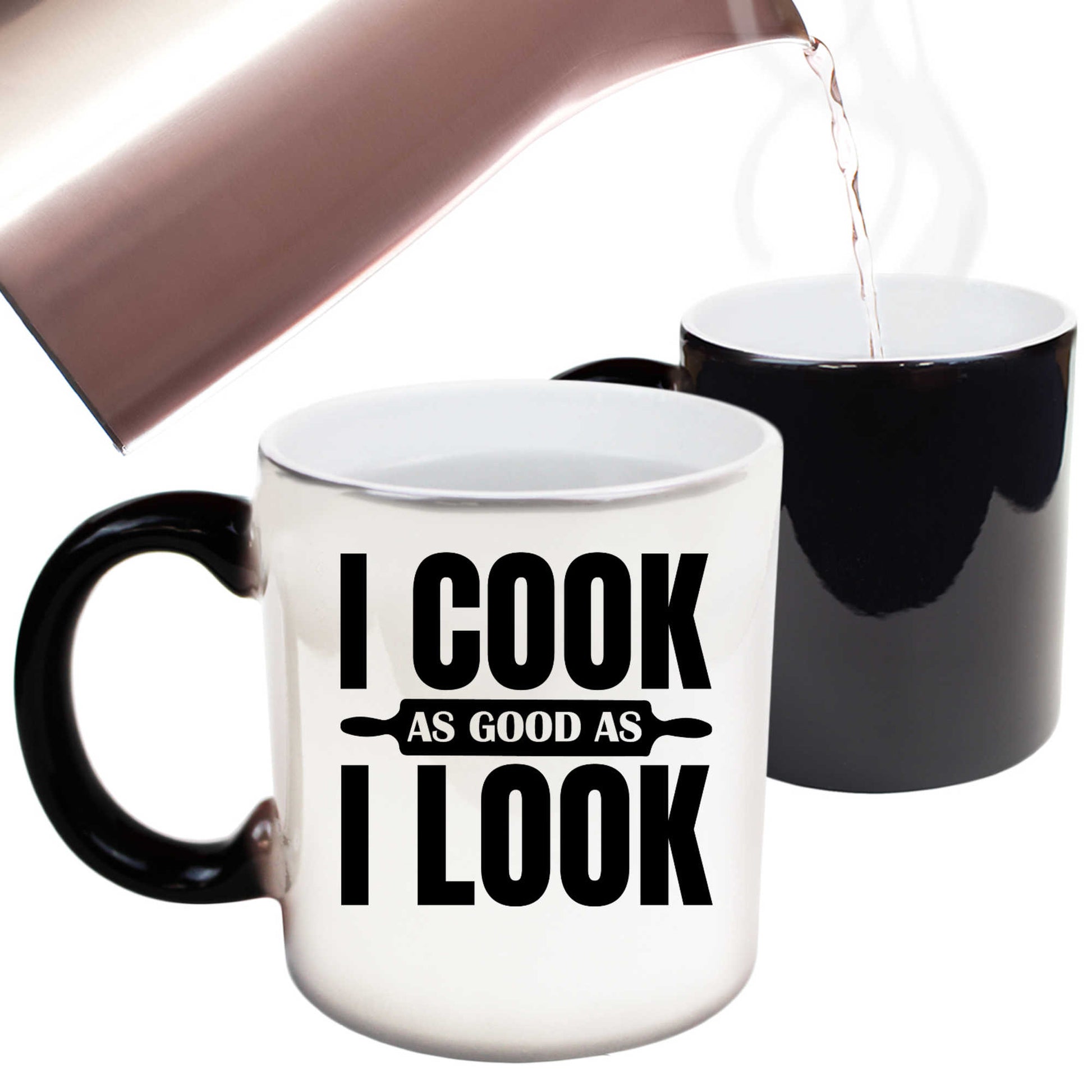 I Cook As Good As I L Look Chef Cooking - Funny Colour Changing Mug