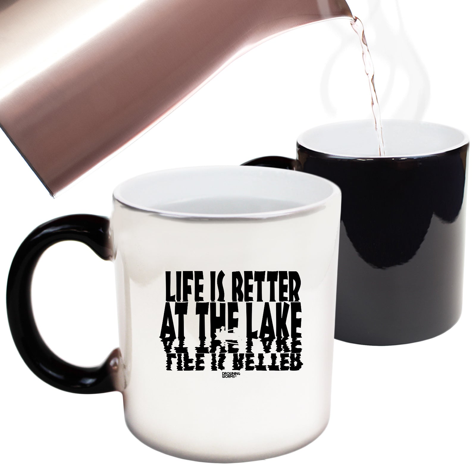 Dw Life Is Better At The Lake - Funny Colour Changing Mug