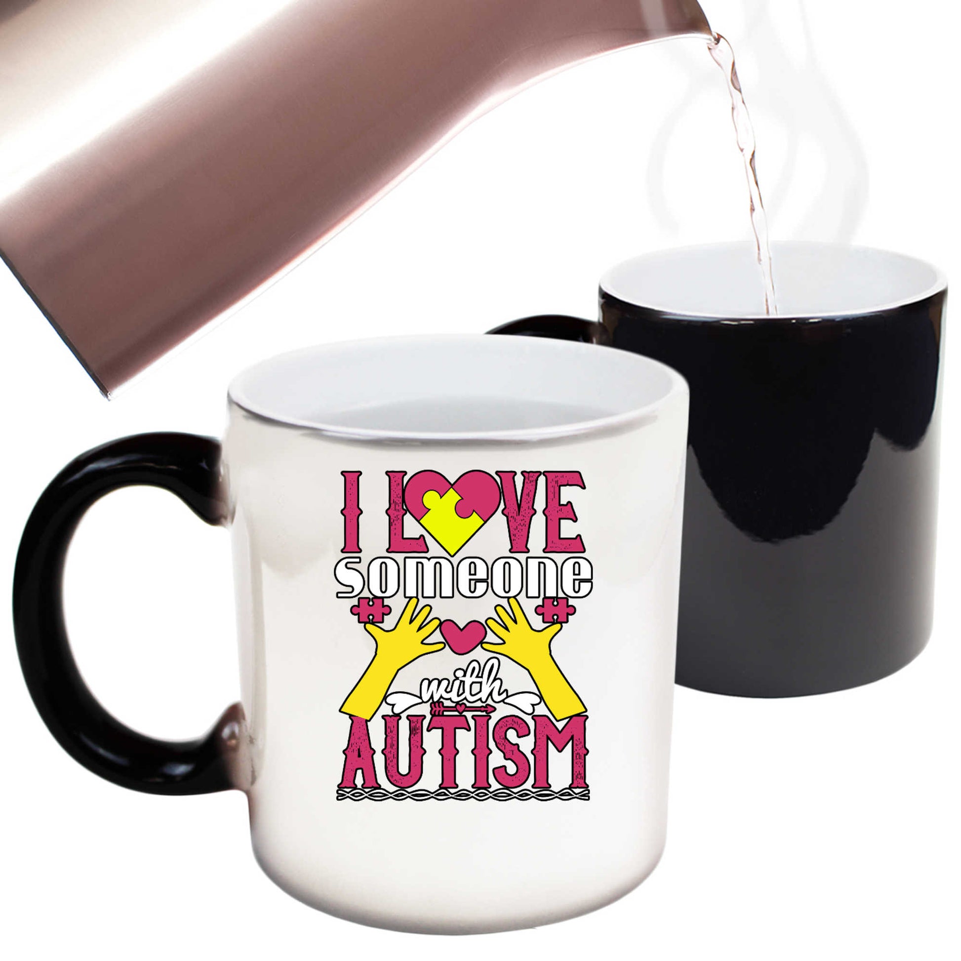 I Love Someone With Autism - Funny Colour Changing Mug