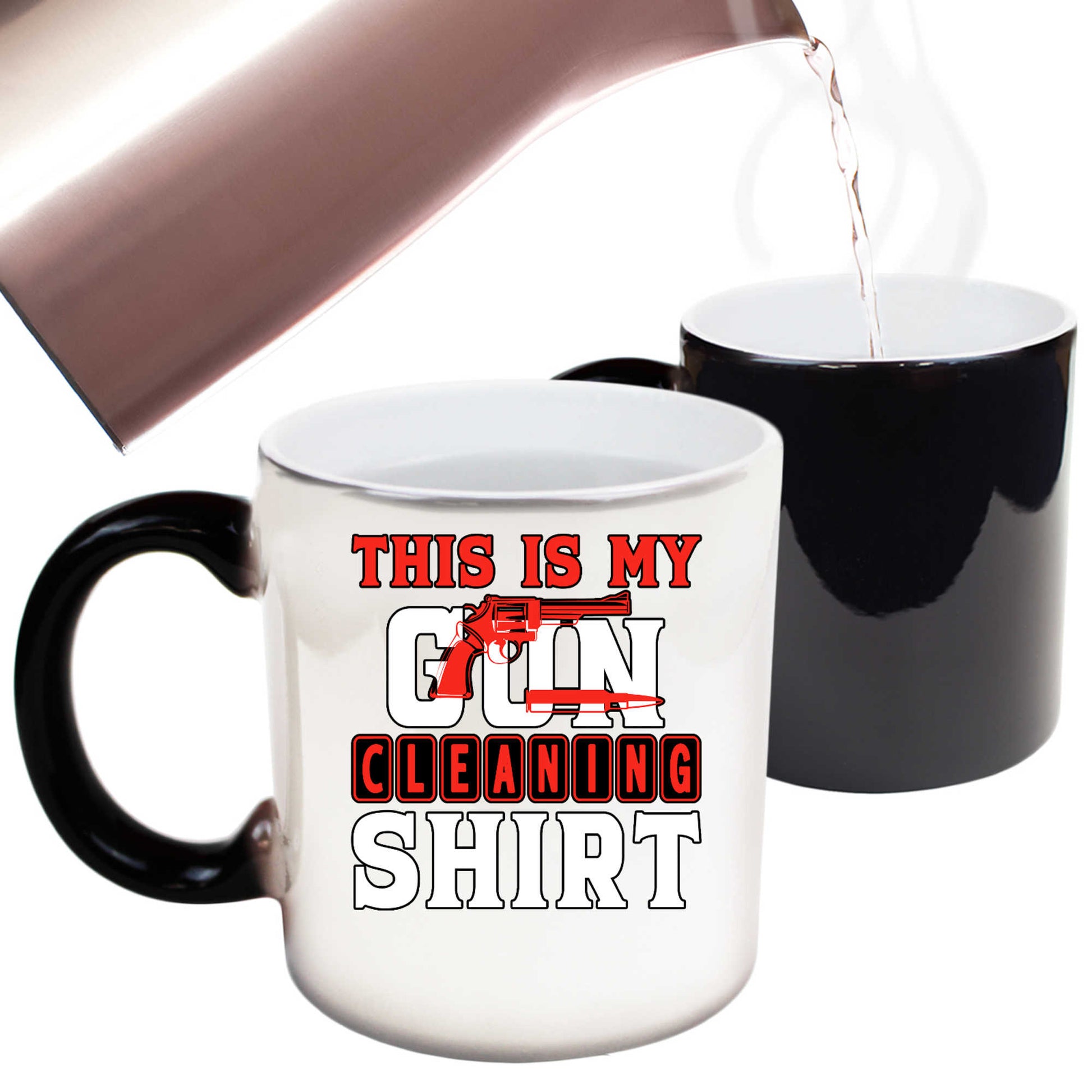 This Is My Gun Cleaning Shirt - Funny Colour Changing Mug