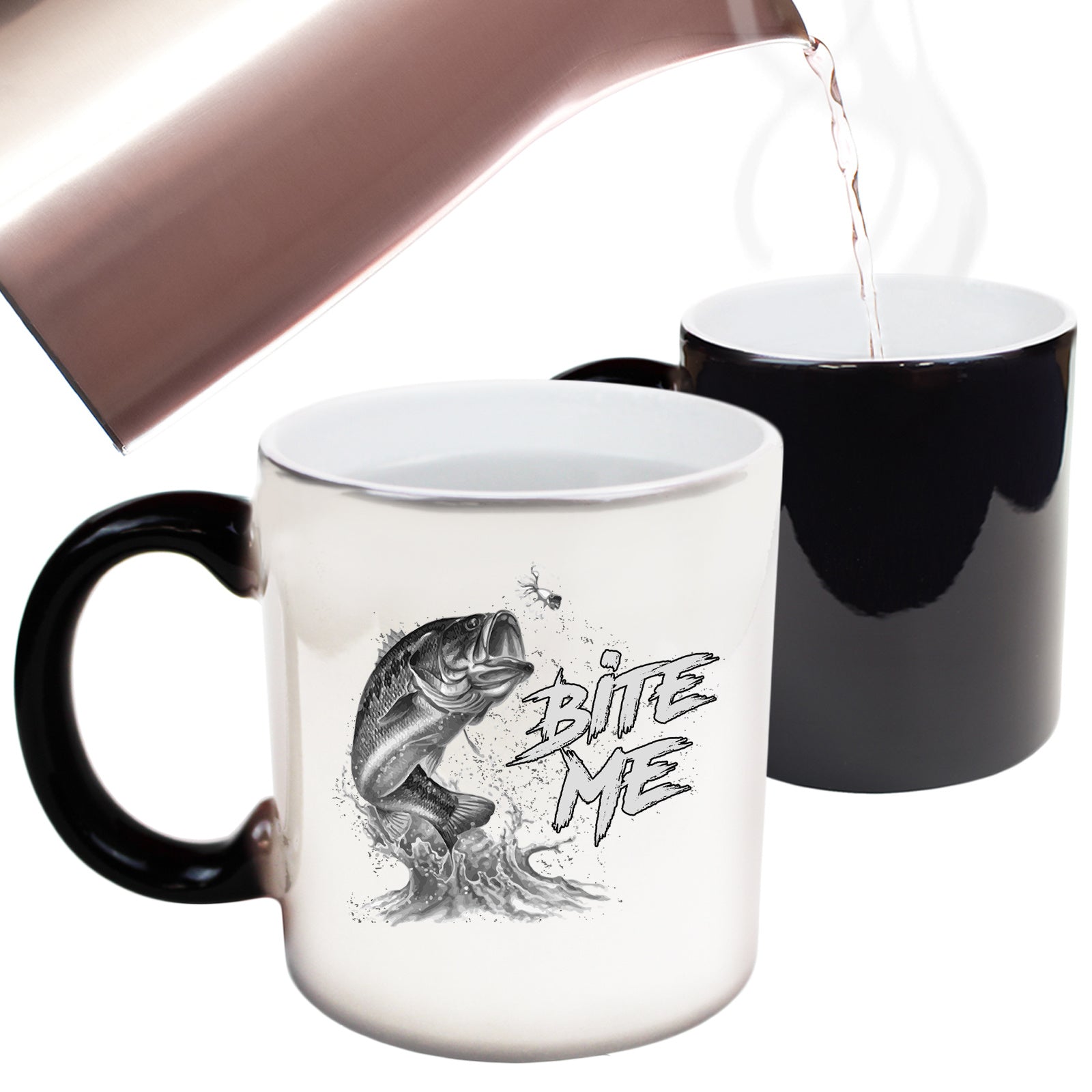 Bite Me Fishing Angling Fish - Funny Colour Changing Mug