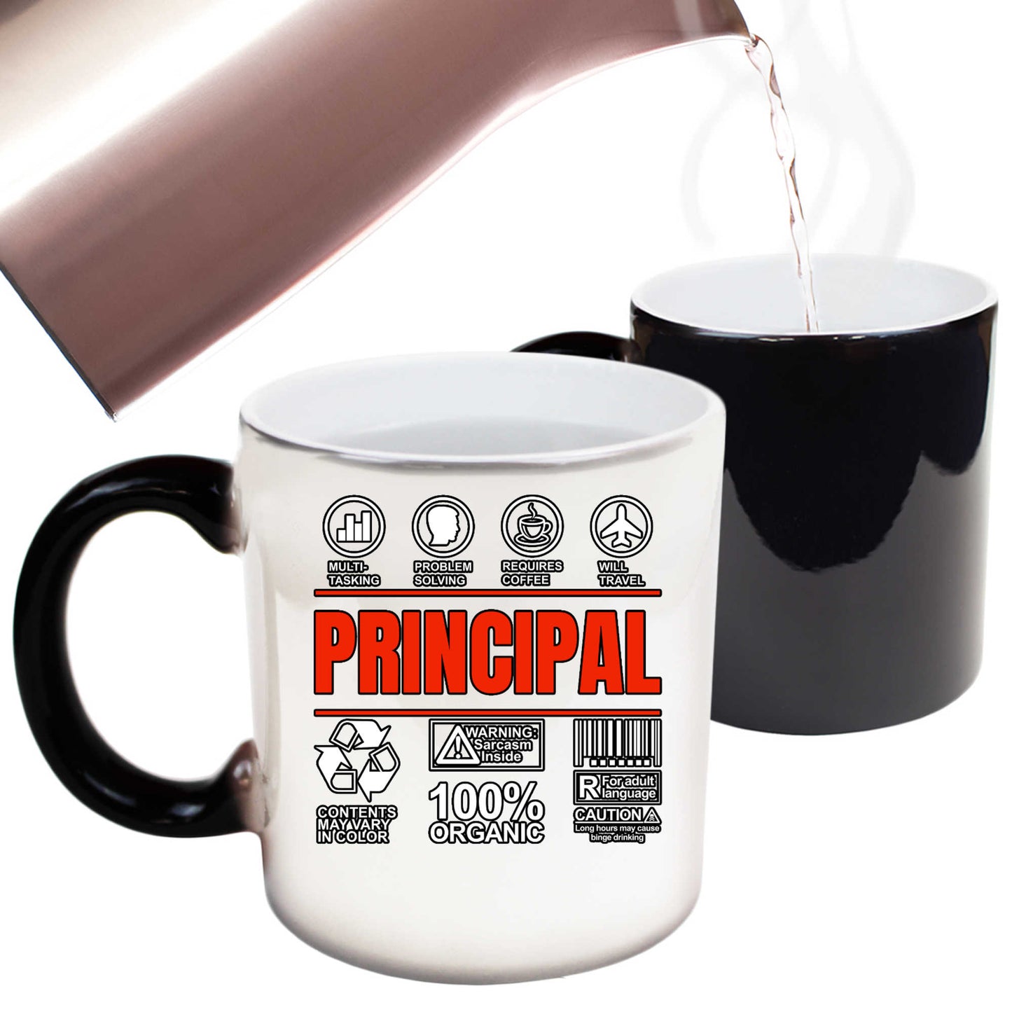 Principal School  Teacher Sarcastic Humour - Funny Colour Changing Mug