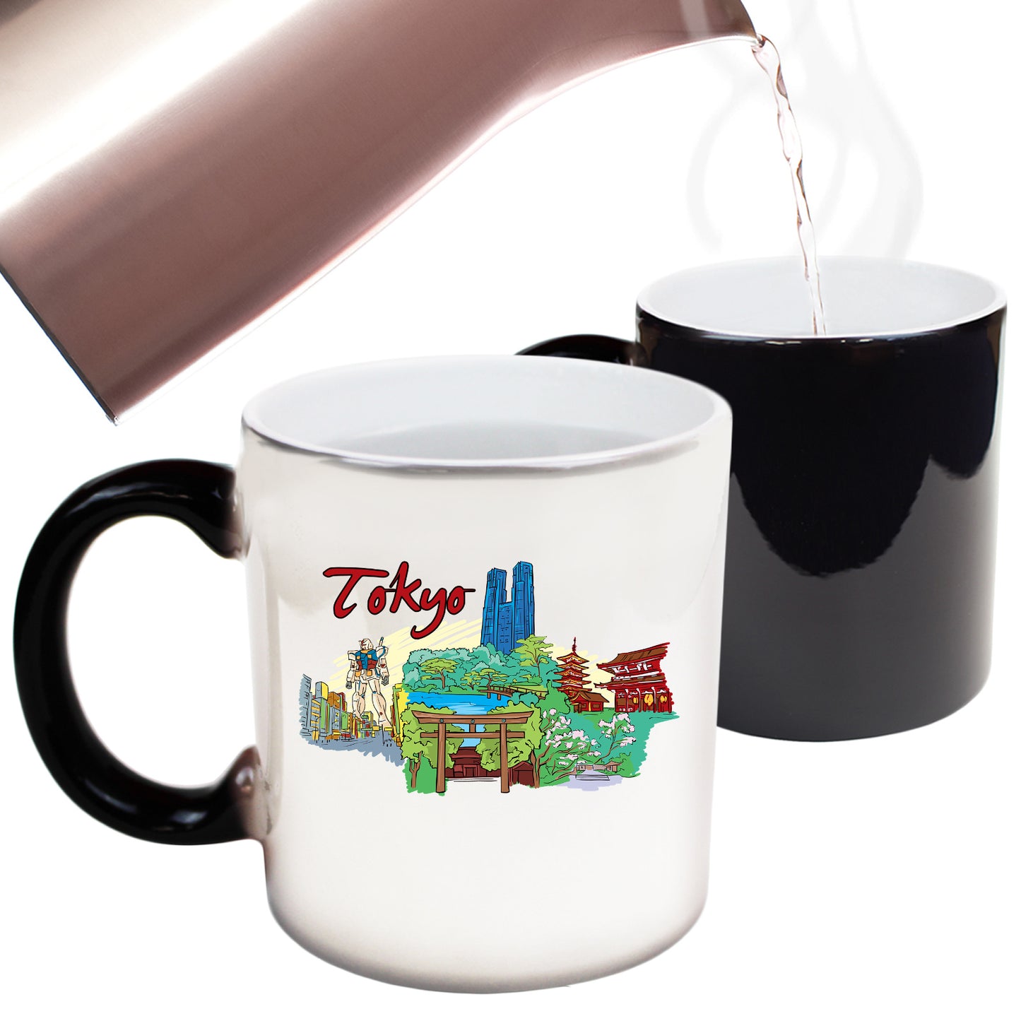 Tokyo Japan Country Flag Destination - Funny Colour Changing Mug