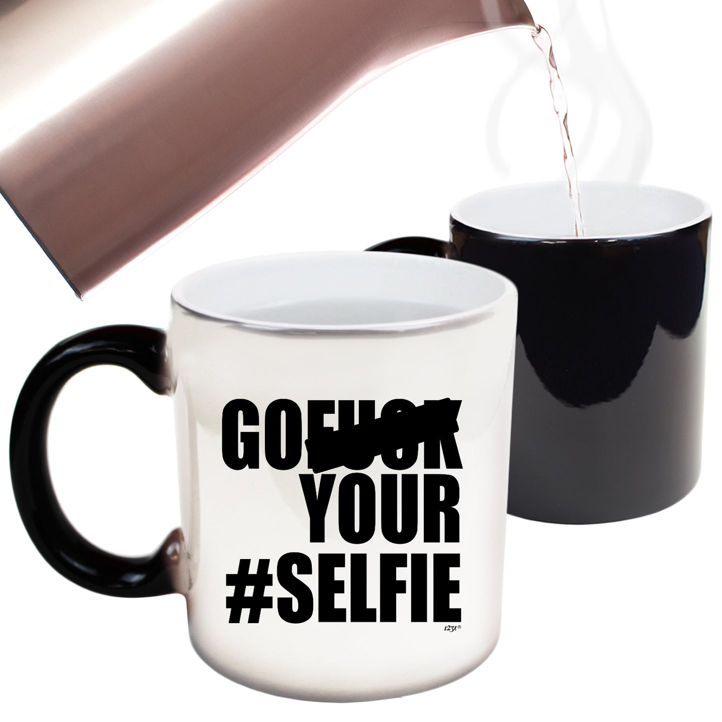 Go F  K Your Selfie - Funny Colour Changing Mug