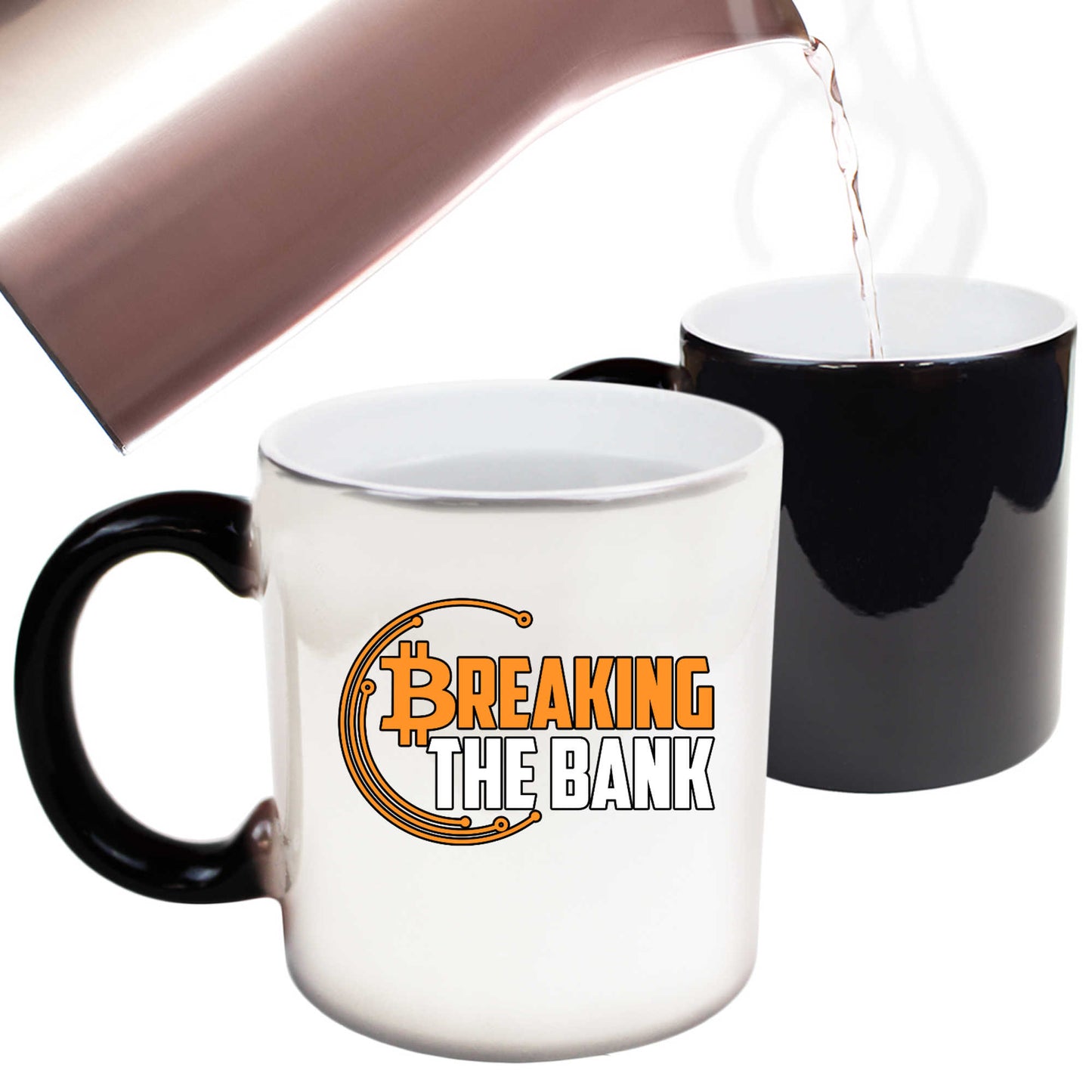 Breaking The Bank Bitcoin - Funny Colour Changing Mug