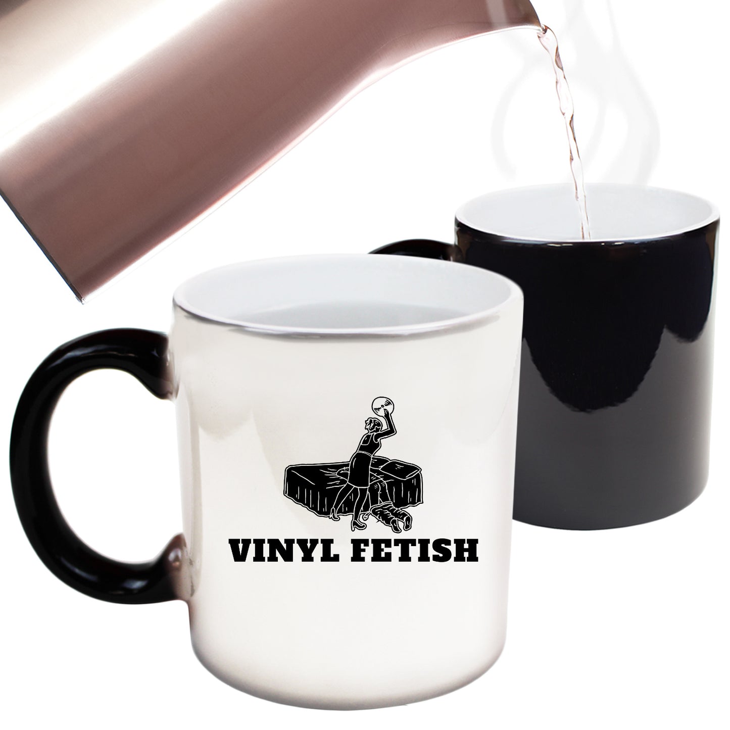 Vinyl Fetish Dj Record Music - Funny Colour Changing Mug