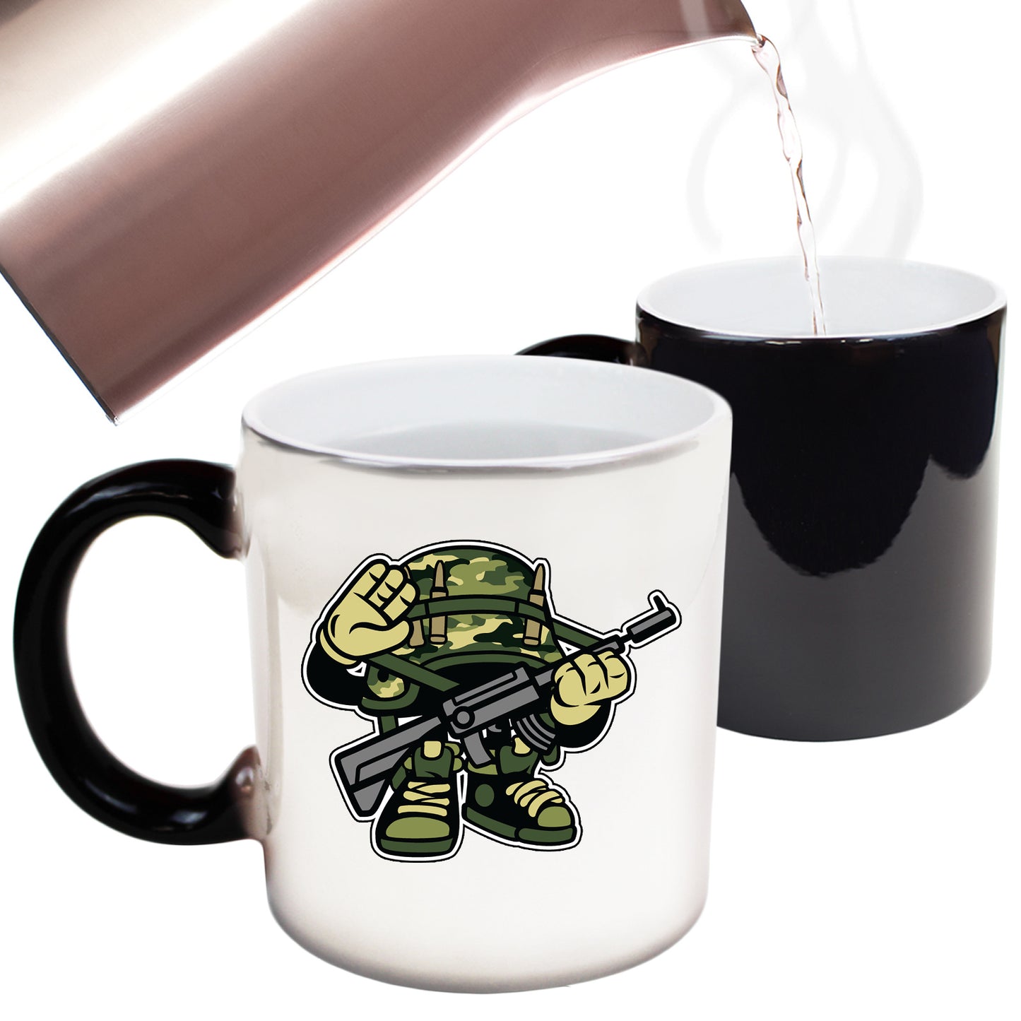 Soldier Cartoon Army - Funny Colour Changing Mug