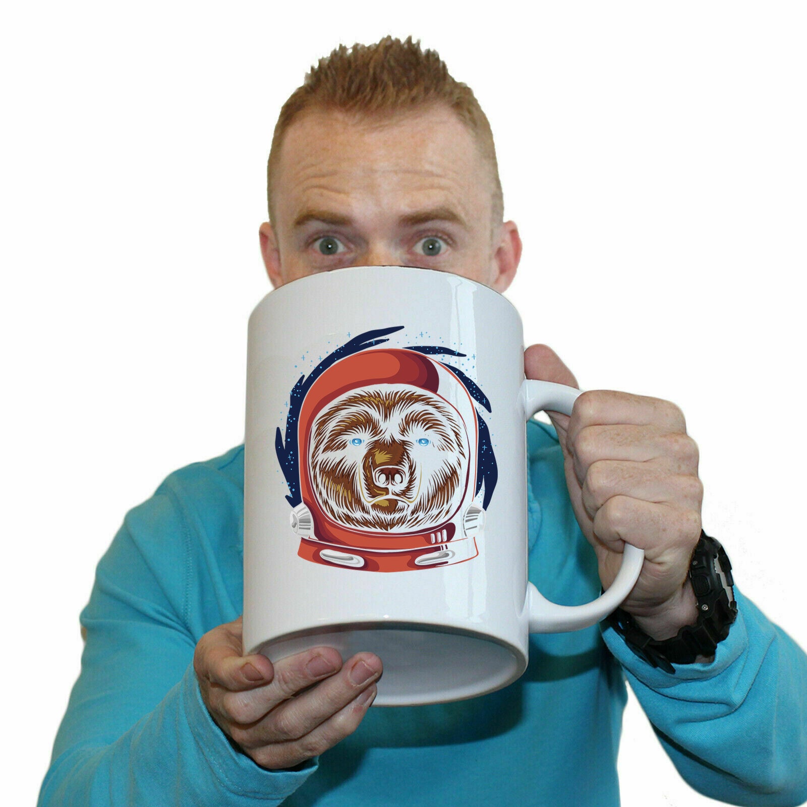 Astronaut Space Bear - Funny Giant 2 Litre Mug