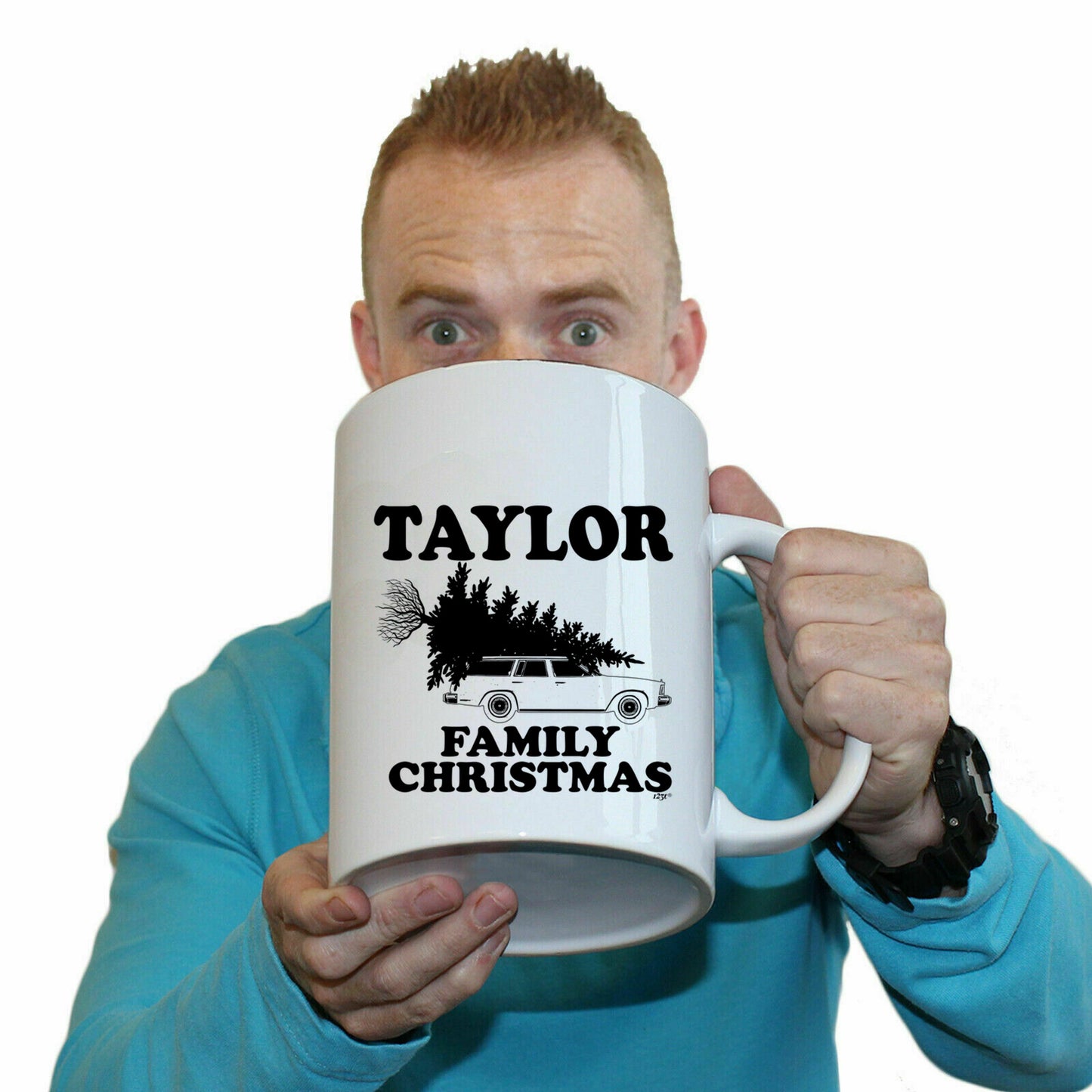 Family Christmas Taylor - Funny Giant 2 Litre Mug