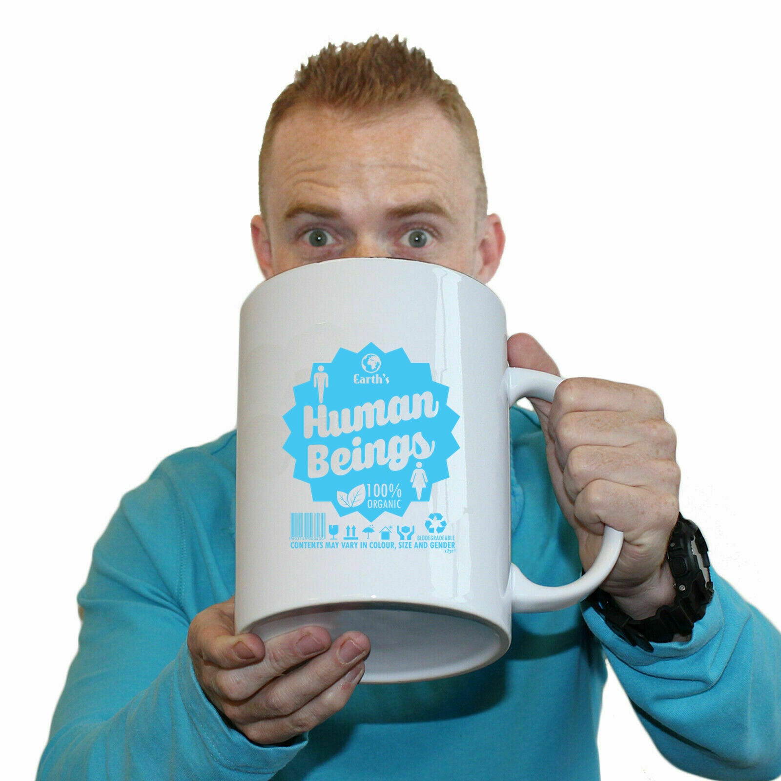 Earths Human Beings - Funny Giant 2 Litre Mug