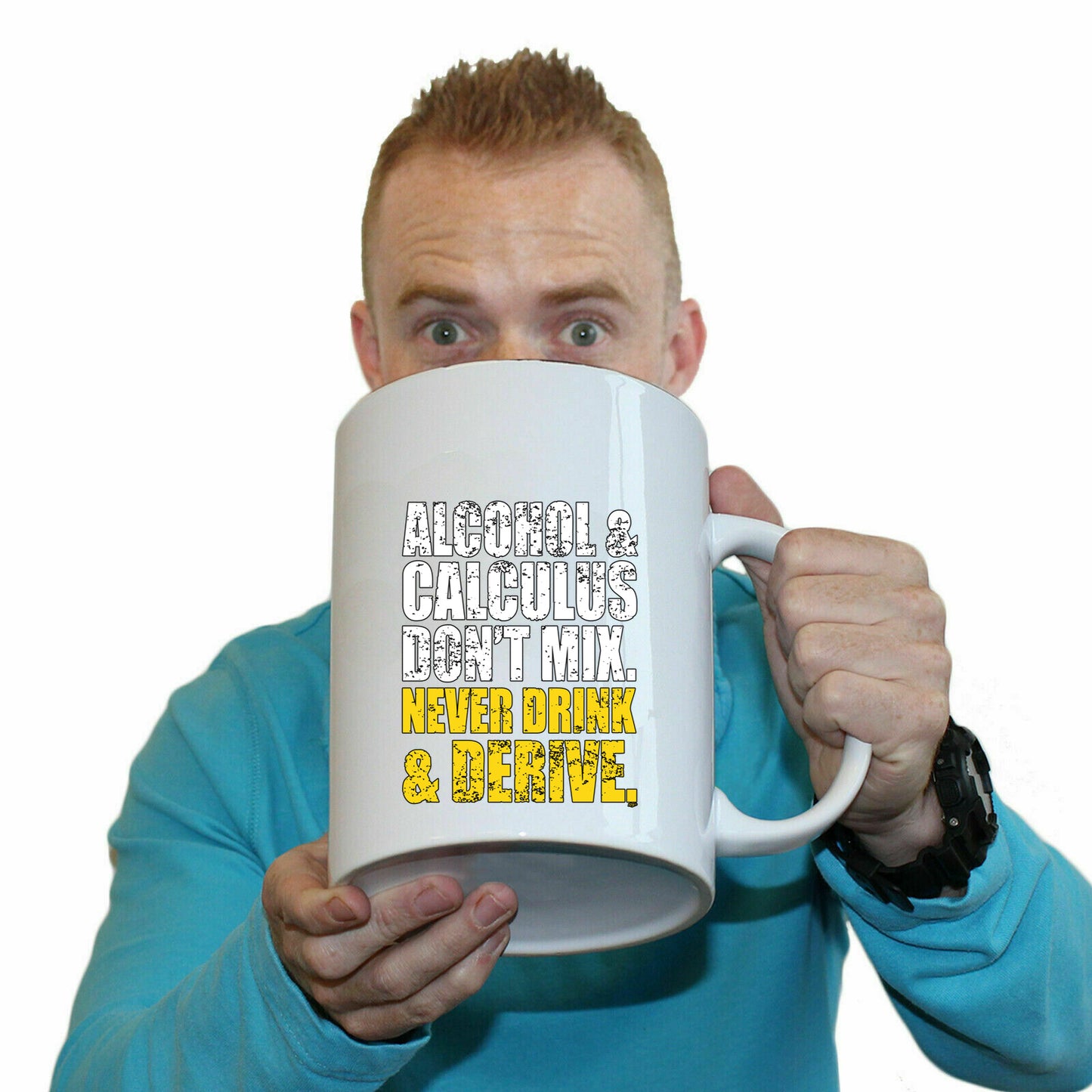 Alcohol And Calculus Dont Mix - Funny Giant 2 Litre Mug