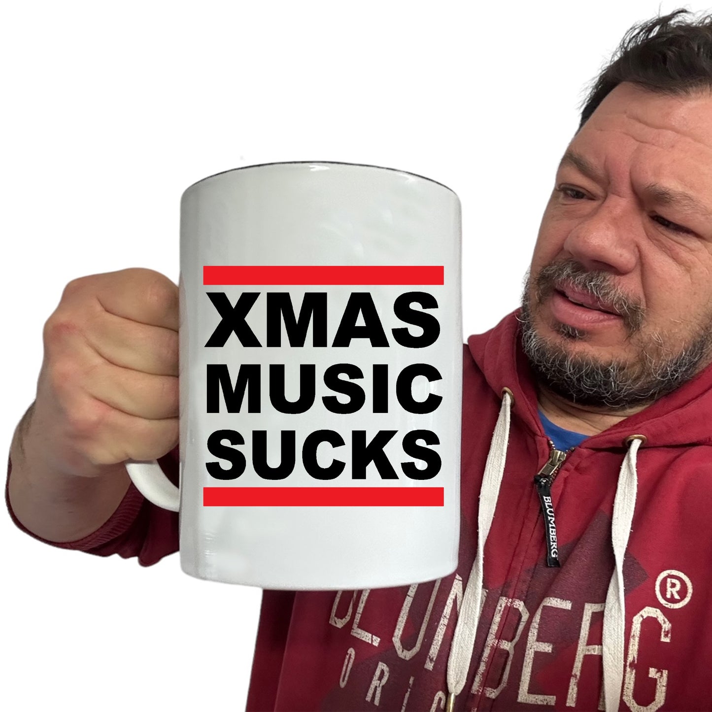 Chrismas Music Sucks - Funny Giant 2 Litre Mug