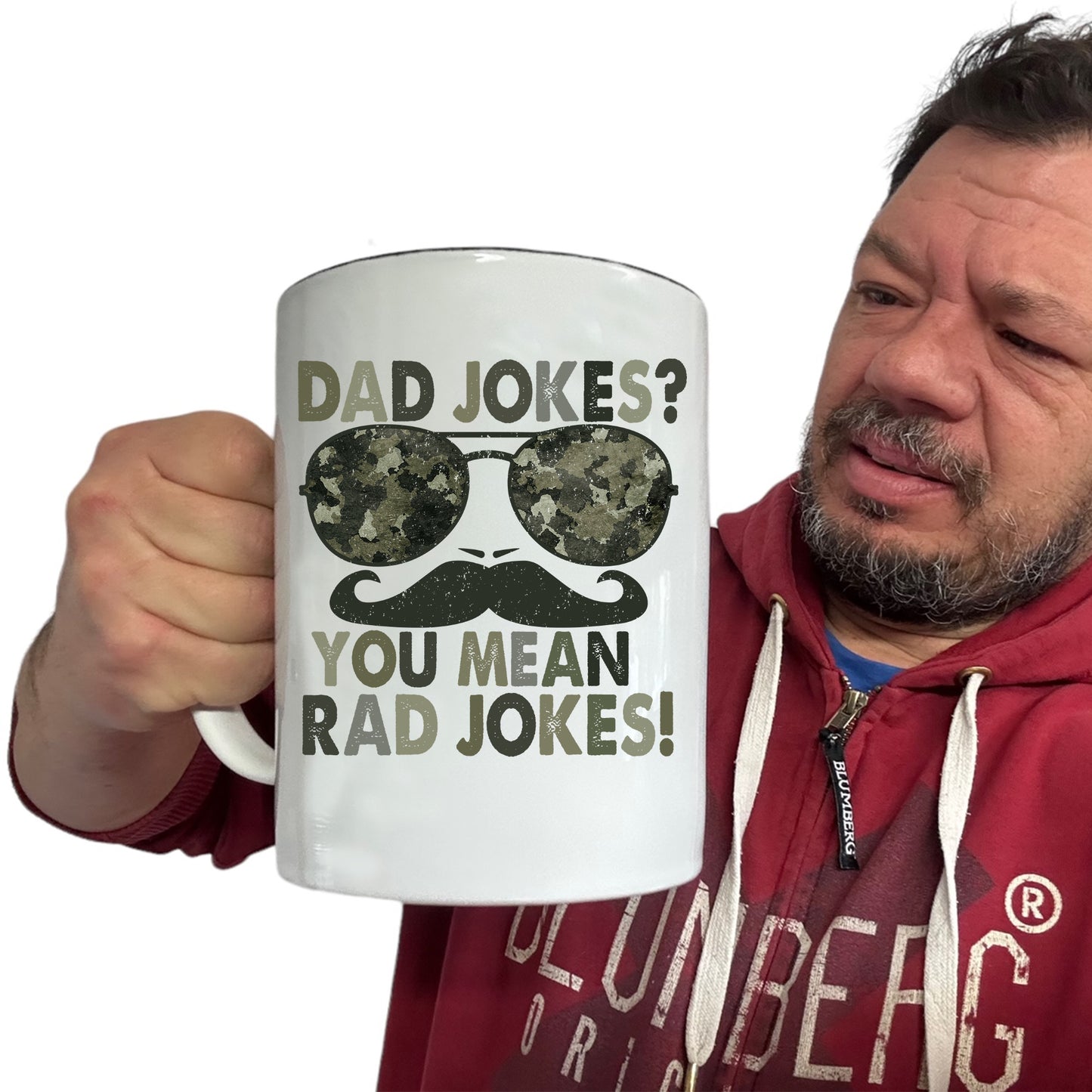 Dad Jokes You Mean Rad Jokes Father - Funny Giant 2 Litre Mug