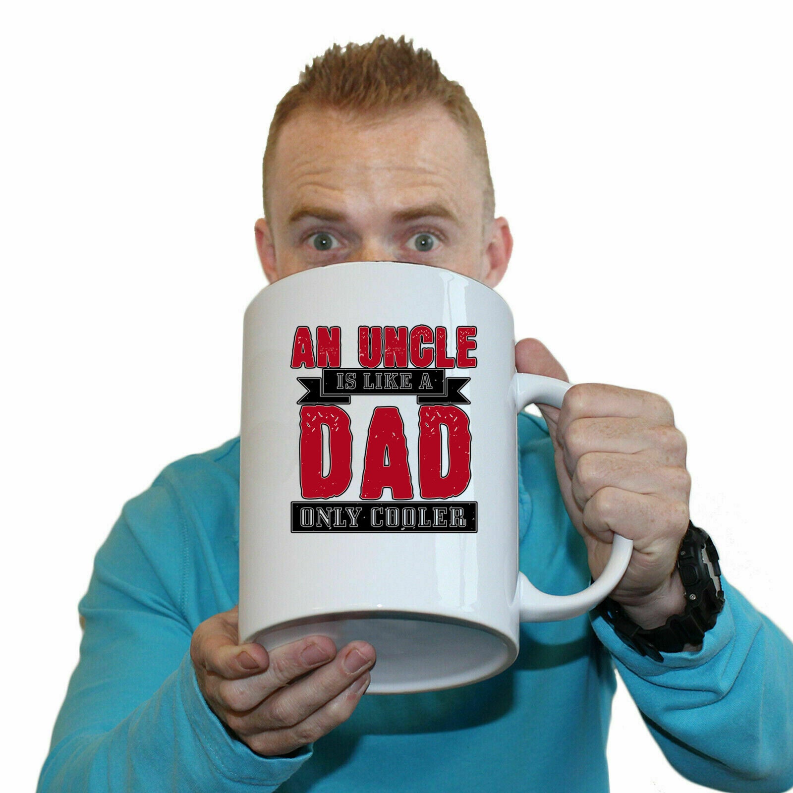 An Uncle Is Like A Dad Only Cooler - Funny Giant 2 Litre Mug