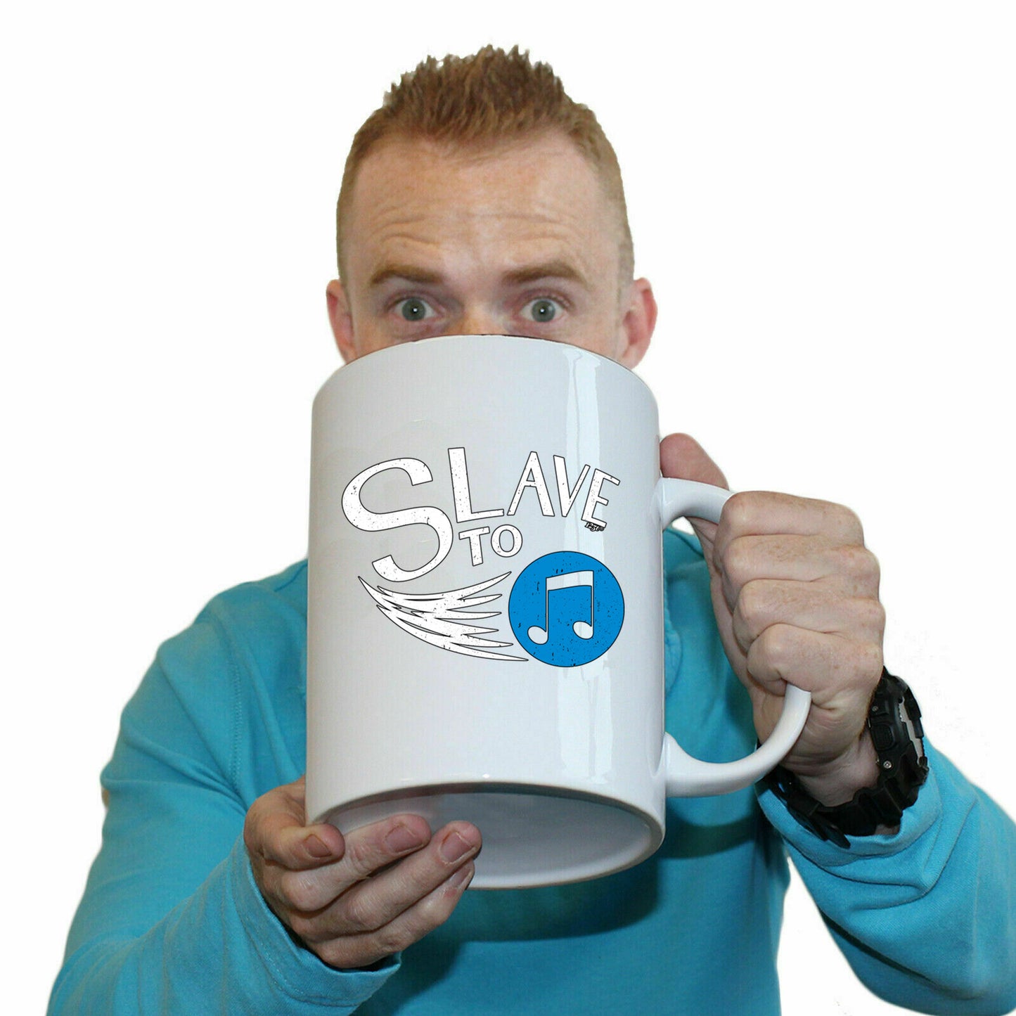 Slave To Music - Funny Giant 2 Litre Mug