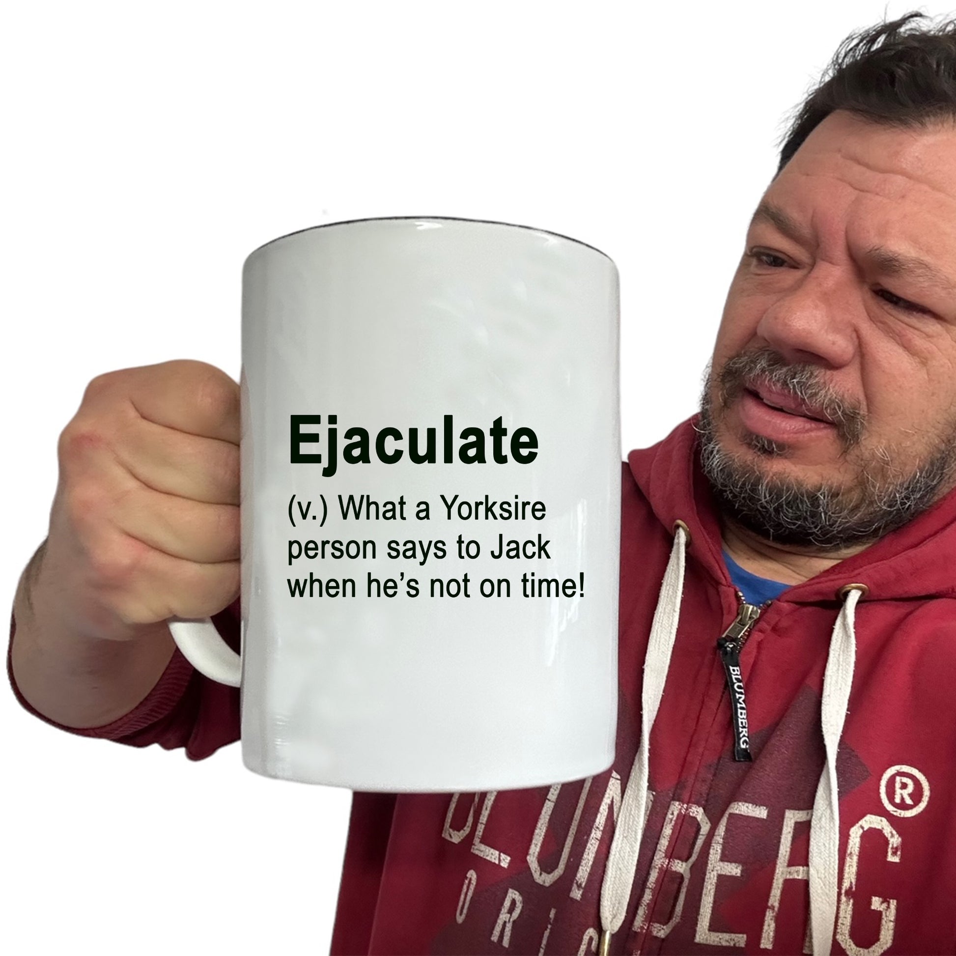 Ejaculate Yorkshire Rude - Funny Giant 2 Litre Mug