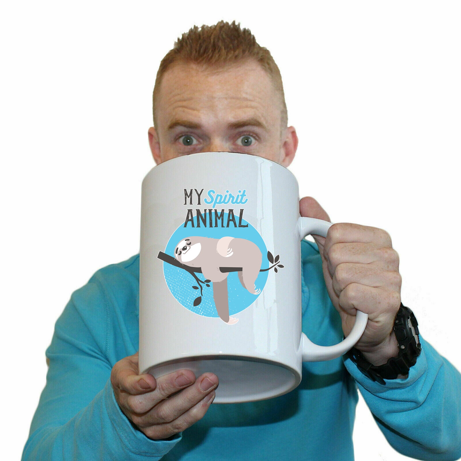 My Spirit Animal Sloth - Funny Giant 2 Litre Mug