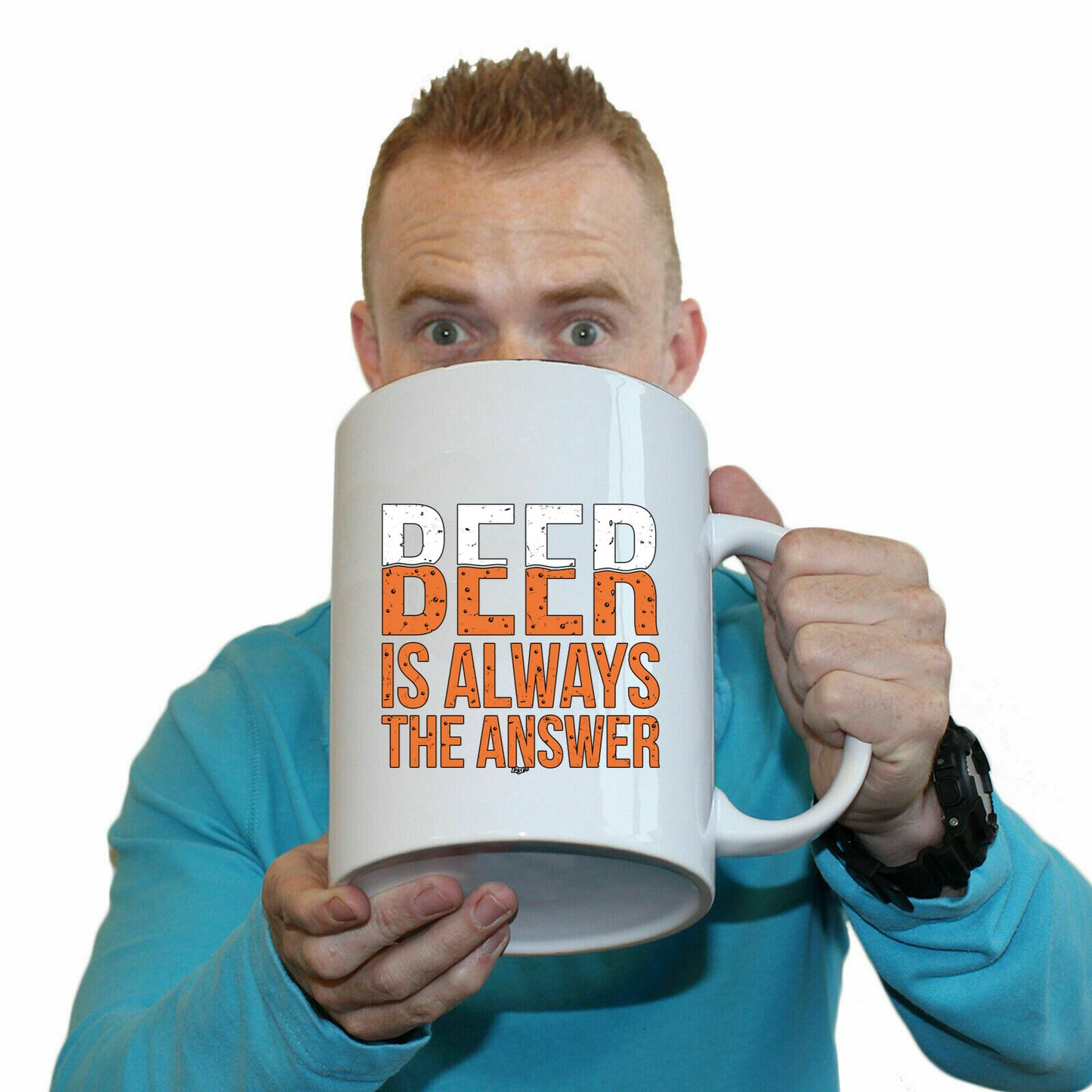 Beer Is Always The Answer - Funny Giant 2 Litre Mug