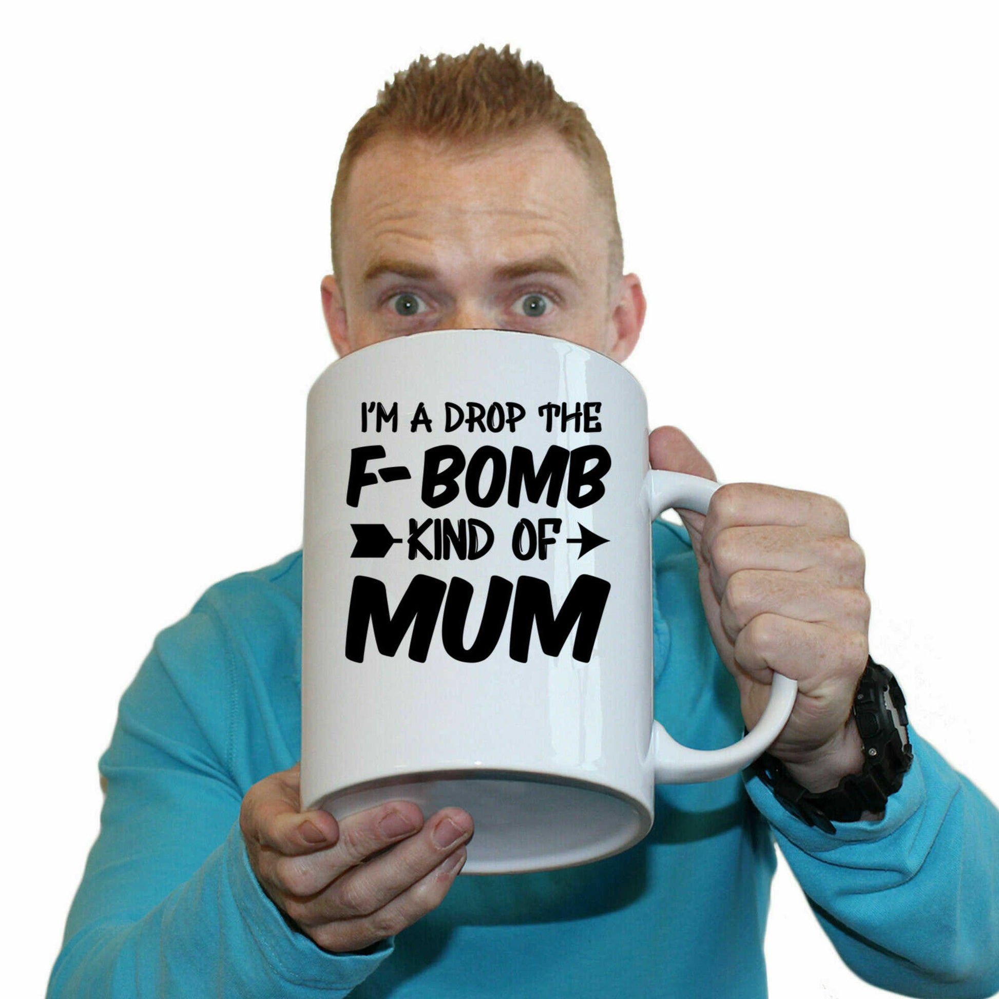 F Bomb Kind Of Mum Mother Mothers Day - Funny Giant 2 Litre Mug