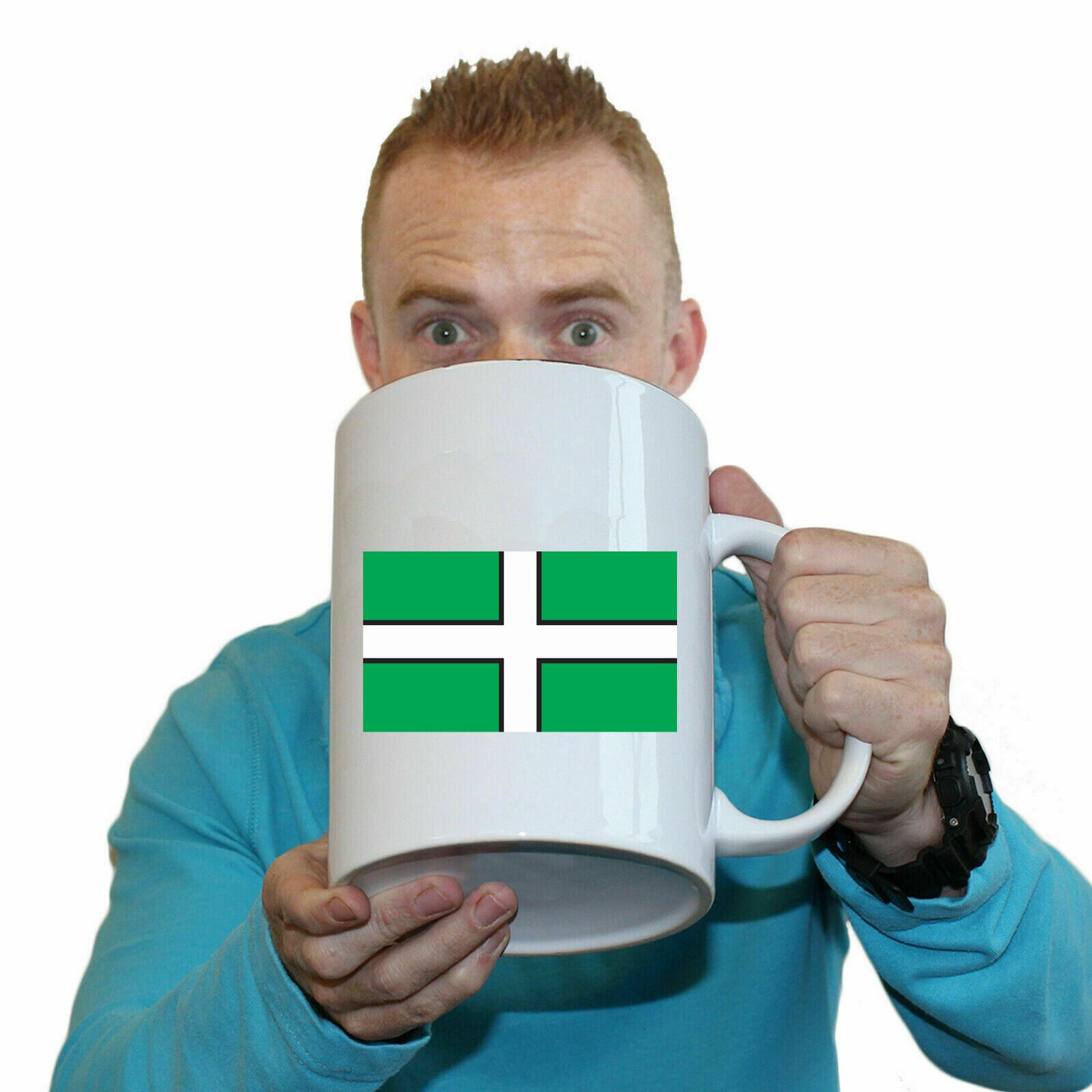 Devon Flag - Funny Giant 2 Litre Mug