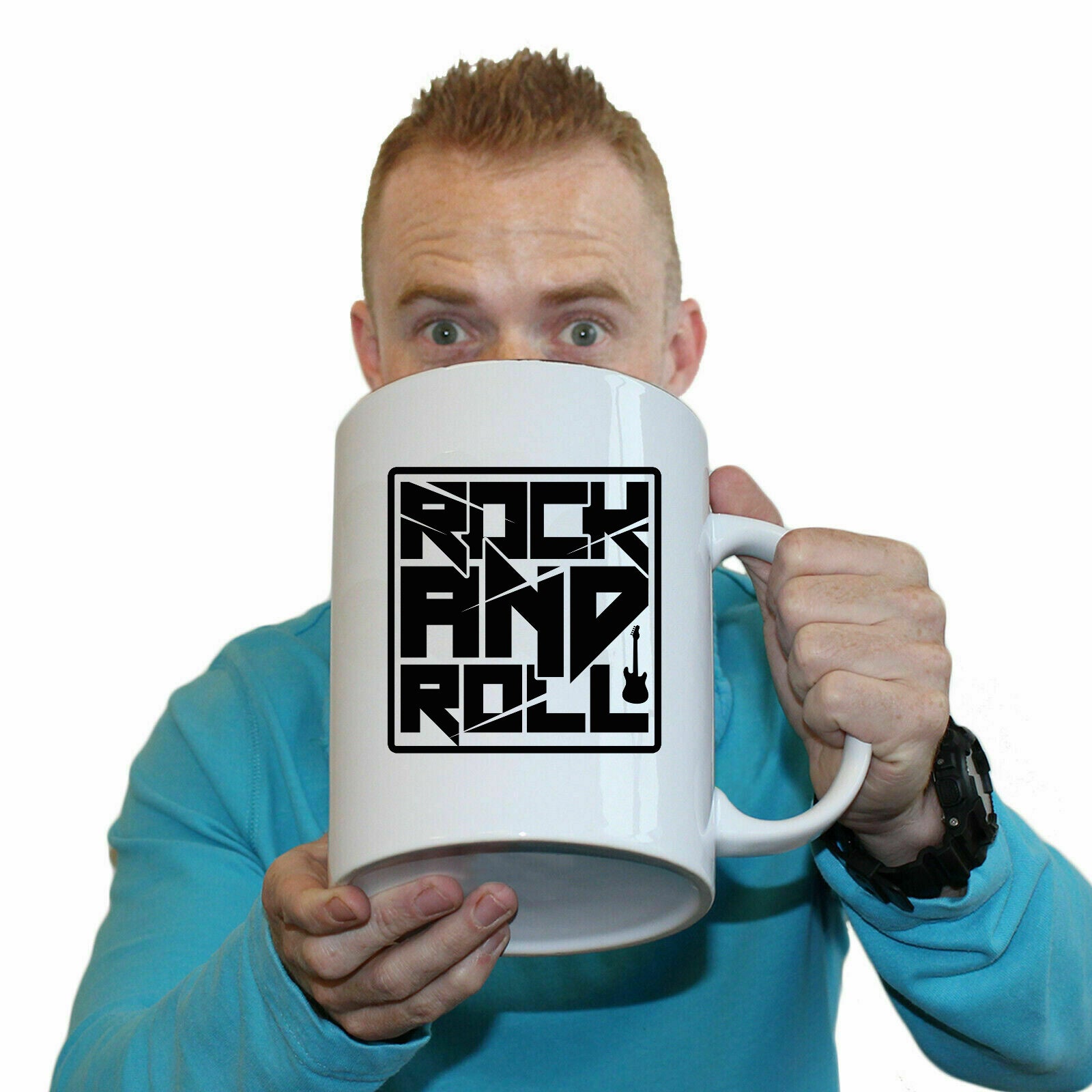 Rock And Roll Music - Funny Giant 2 Litre Mug