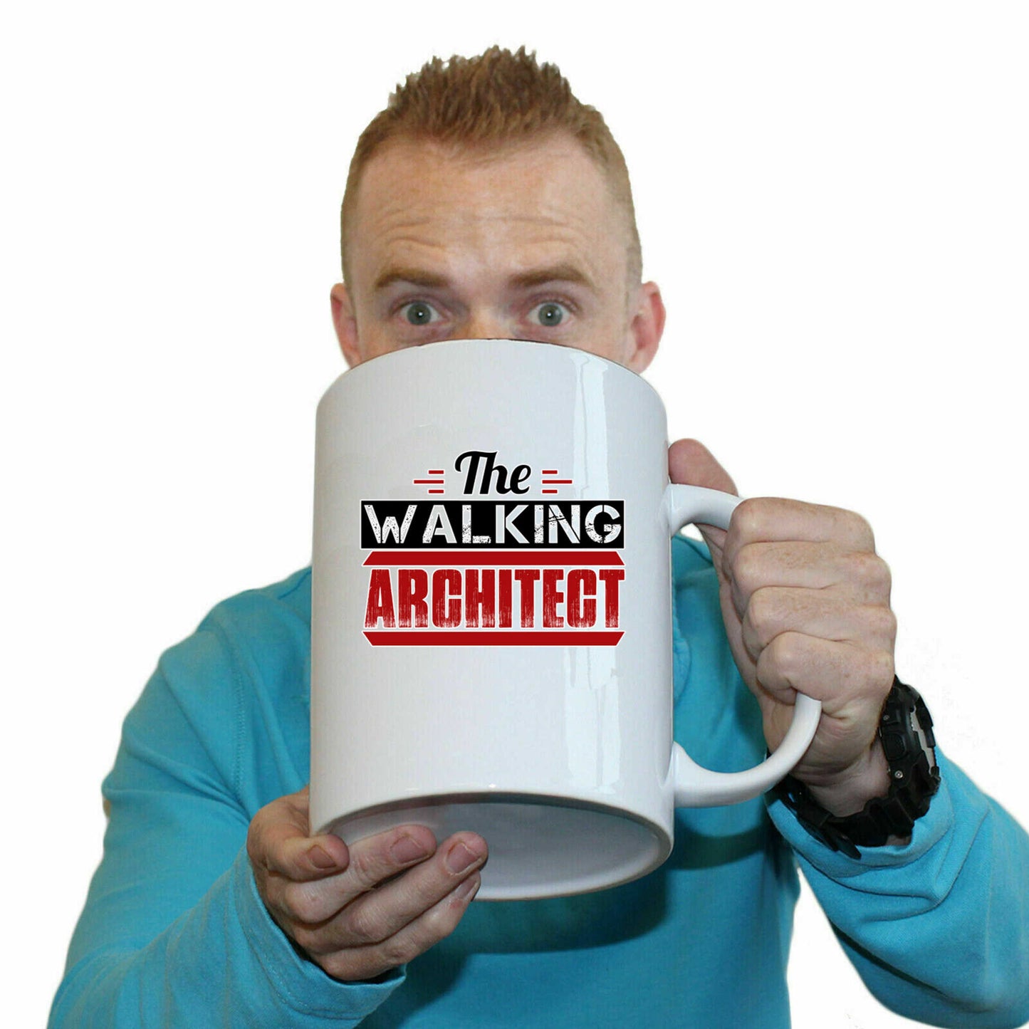 The Walking Architect - Funny Giant 2 Litre Mug