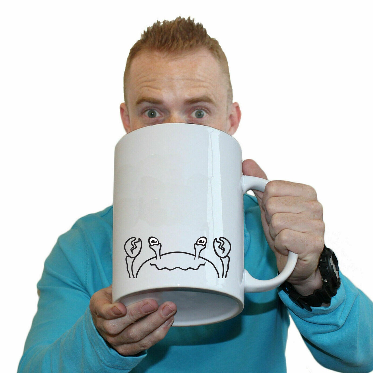 Crab Animal Face Ani Mates - Funny Giant 2 Litre Mug