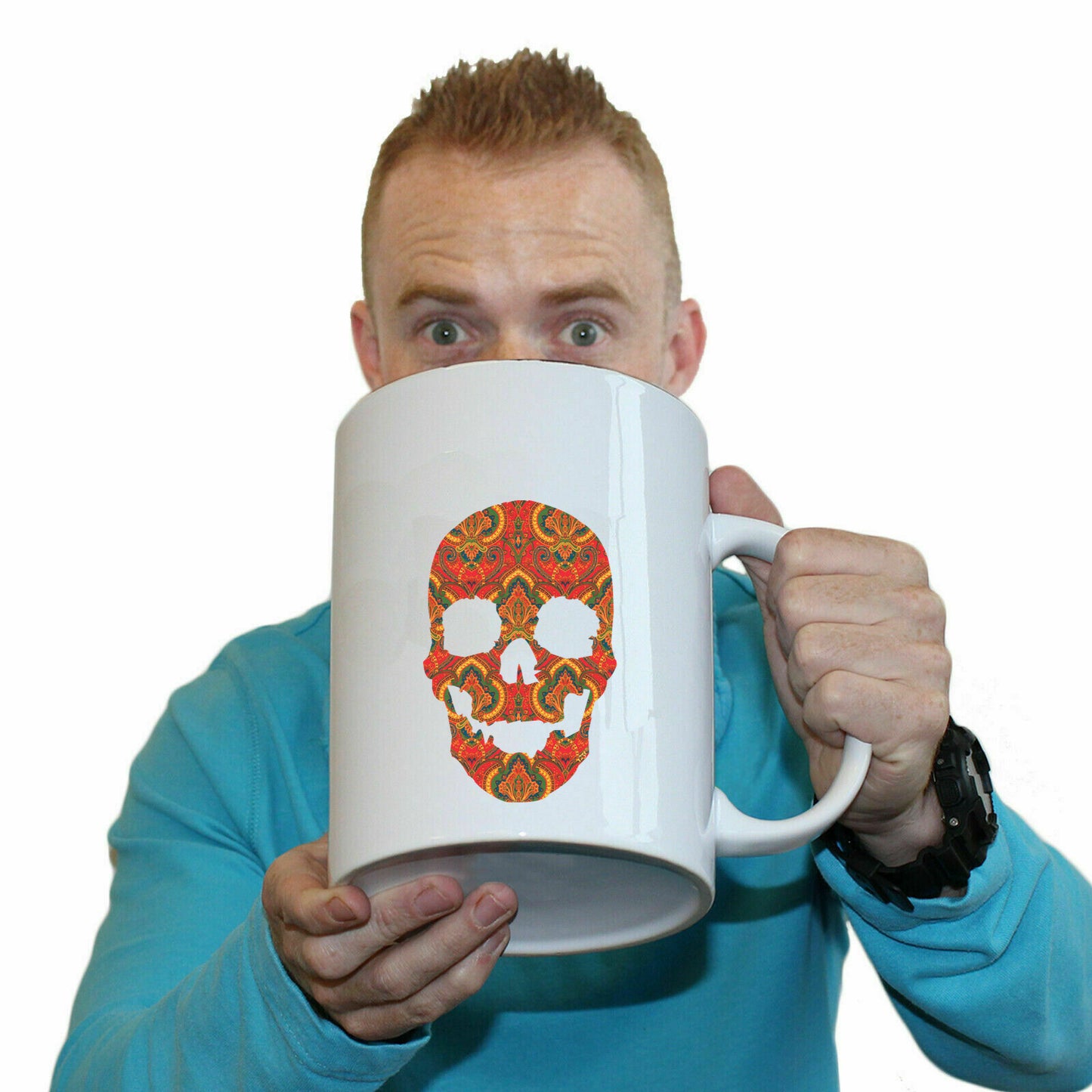 Carpet Skull - Funny Giant 2 Litre Mug