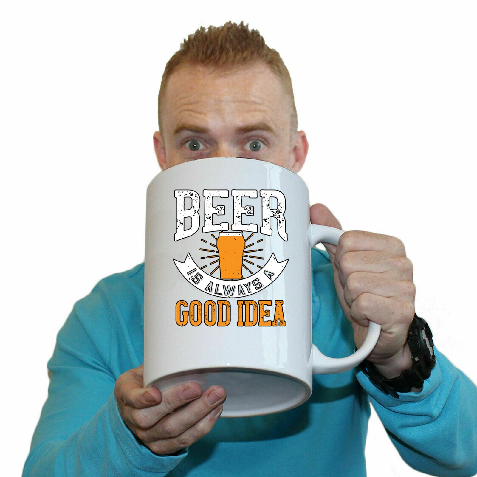 Beer Is Always Good Idea - Funny Giant 2 Litre Mug